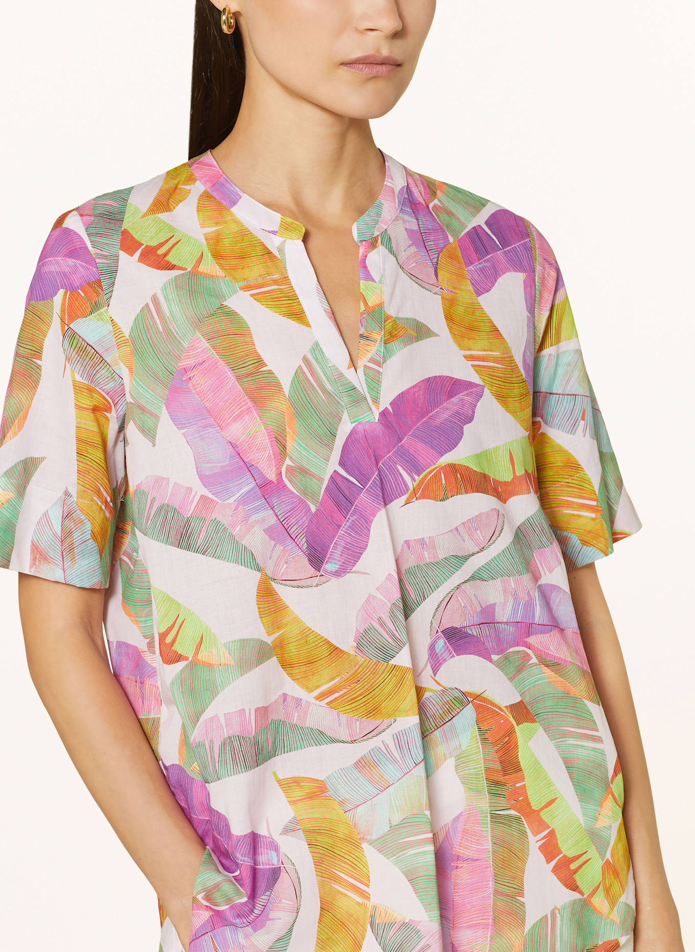 ETERNA Shirt blouse: LIGHT PINK/ LIGHT GREEN/ FUCHSIA