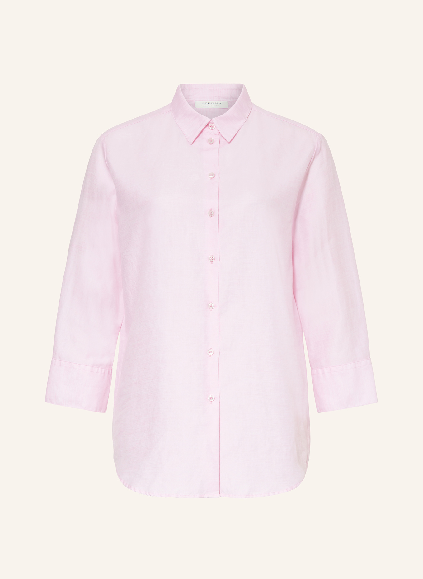 ETERNA Shirt blouse with linen: PINK