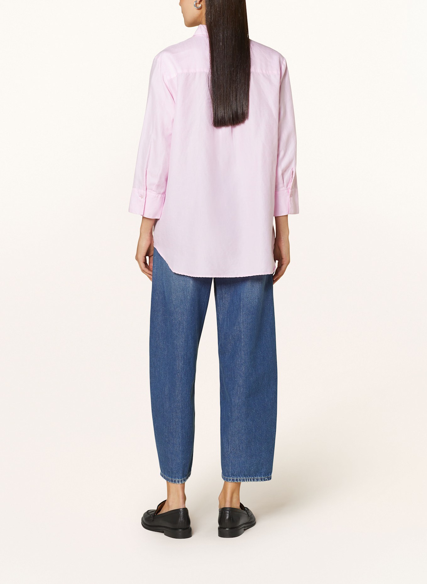ETERNA Shirt blouse with linen: PINK