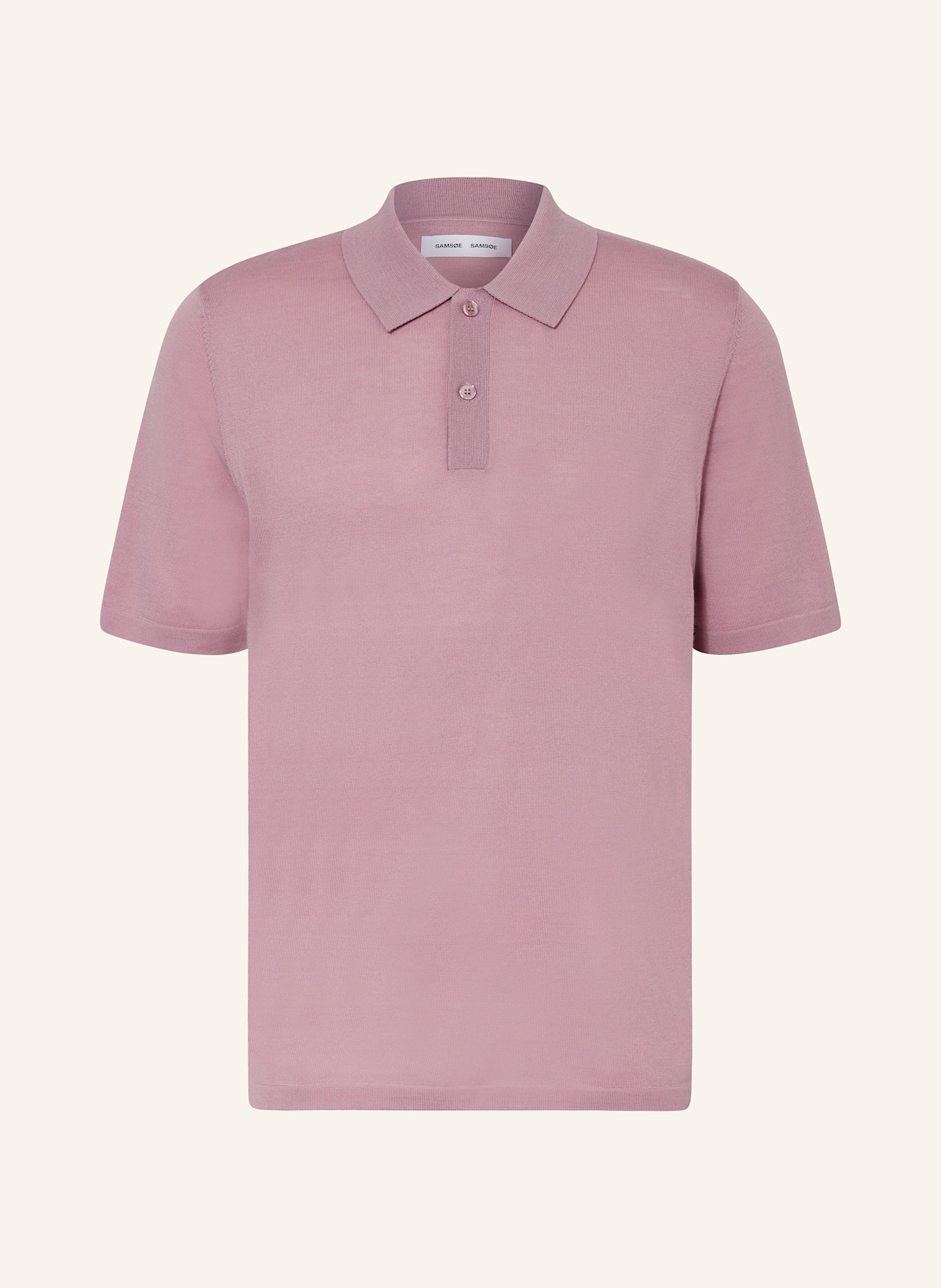 SAMSØE SAMSØE Strick-Poloshirt SAROWAN: ROSA