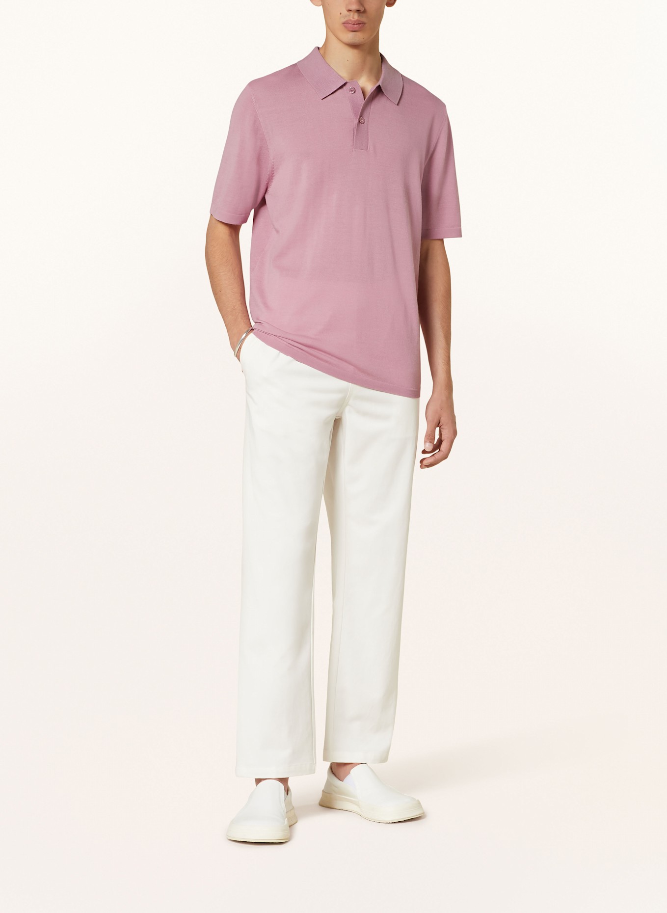 SAMSØE SAMSØE Strick-Poloshirt SAROWAN: ROSA