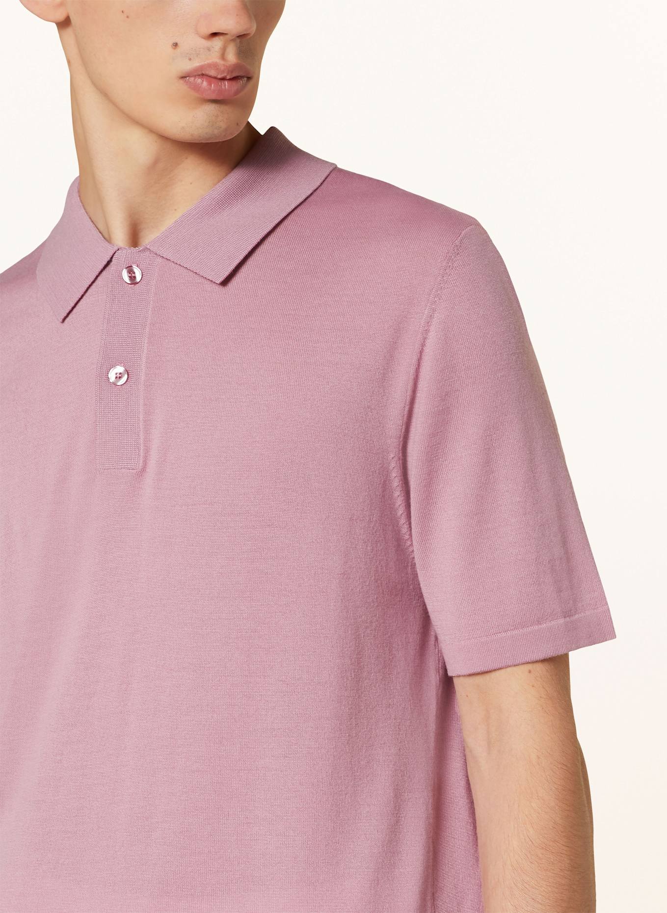 SAMSØE SAMSØE Strick-Poloshirt SAROWAN: ROSA