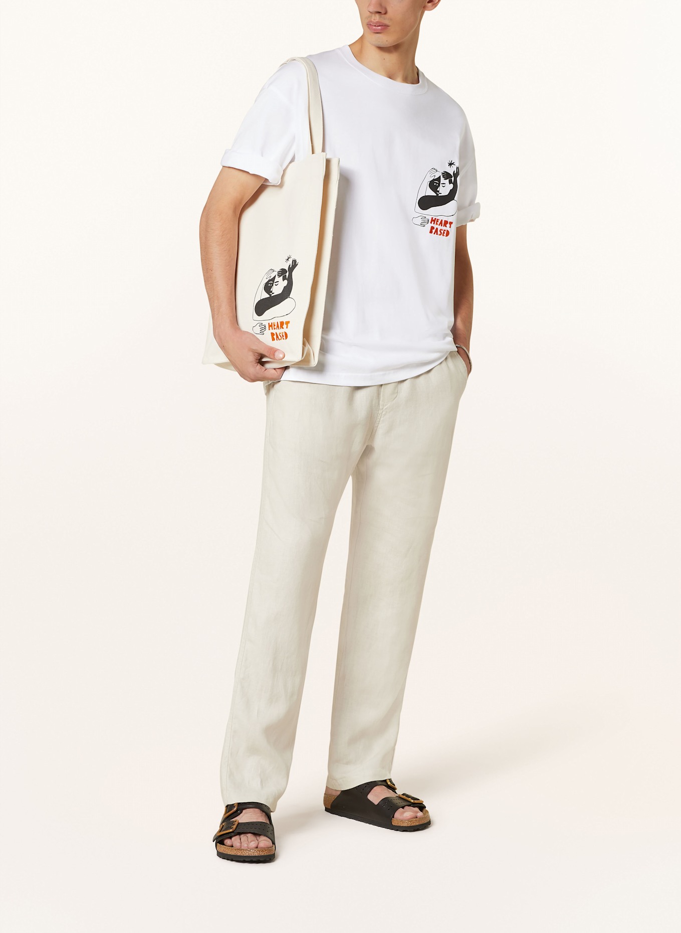 SAMSØE  SAMSØE T-shirt SAHEART: BIAŁY