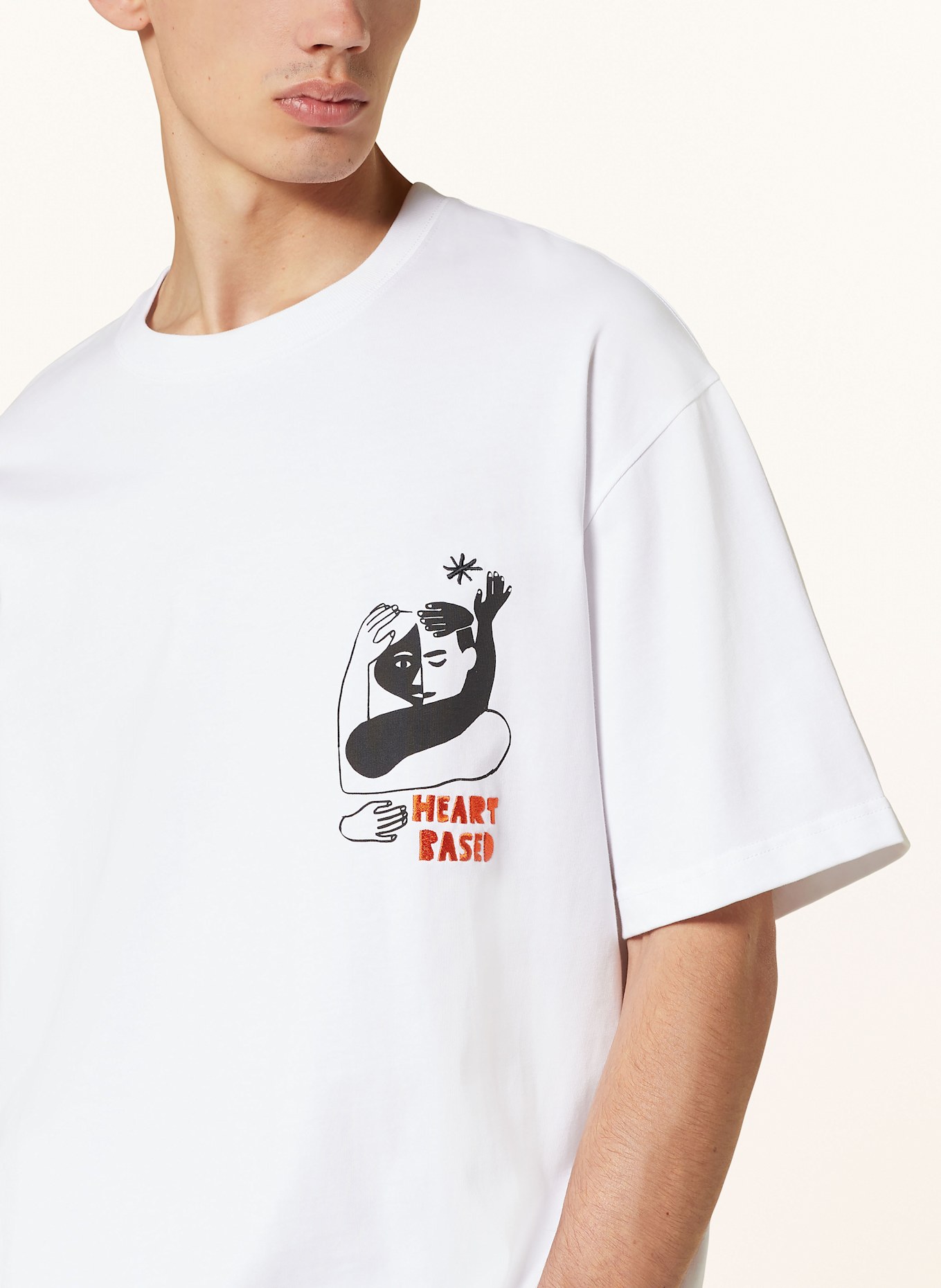 SAMSØE  SAMSØE T-shirt SAHEART: BIAŁY