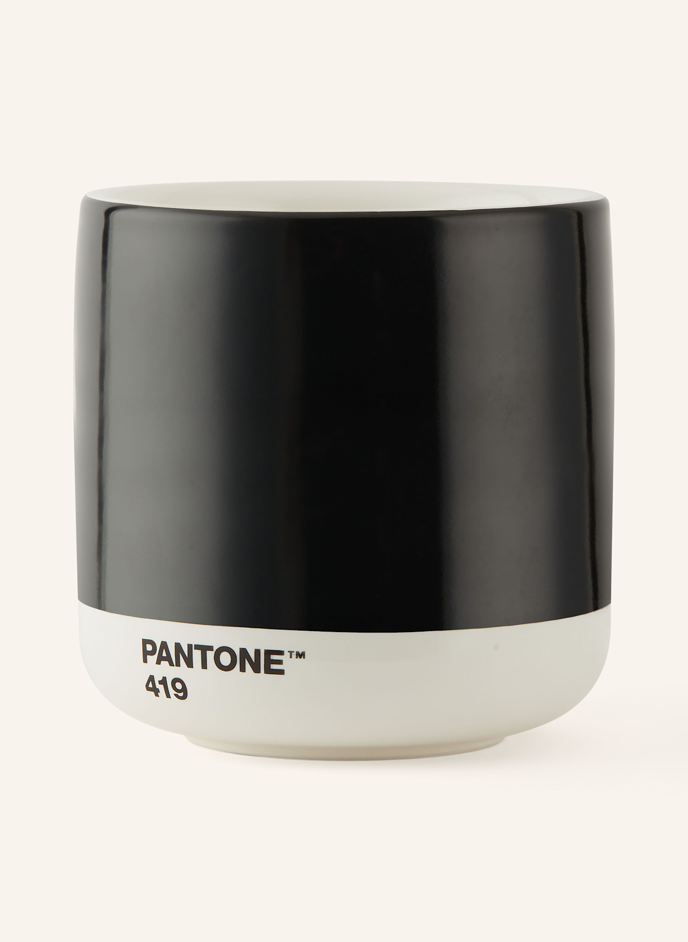 PANTONE Latte-Thermobecher, Farbe: SCHWARZ (Bild 1)