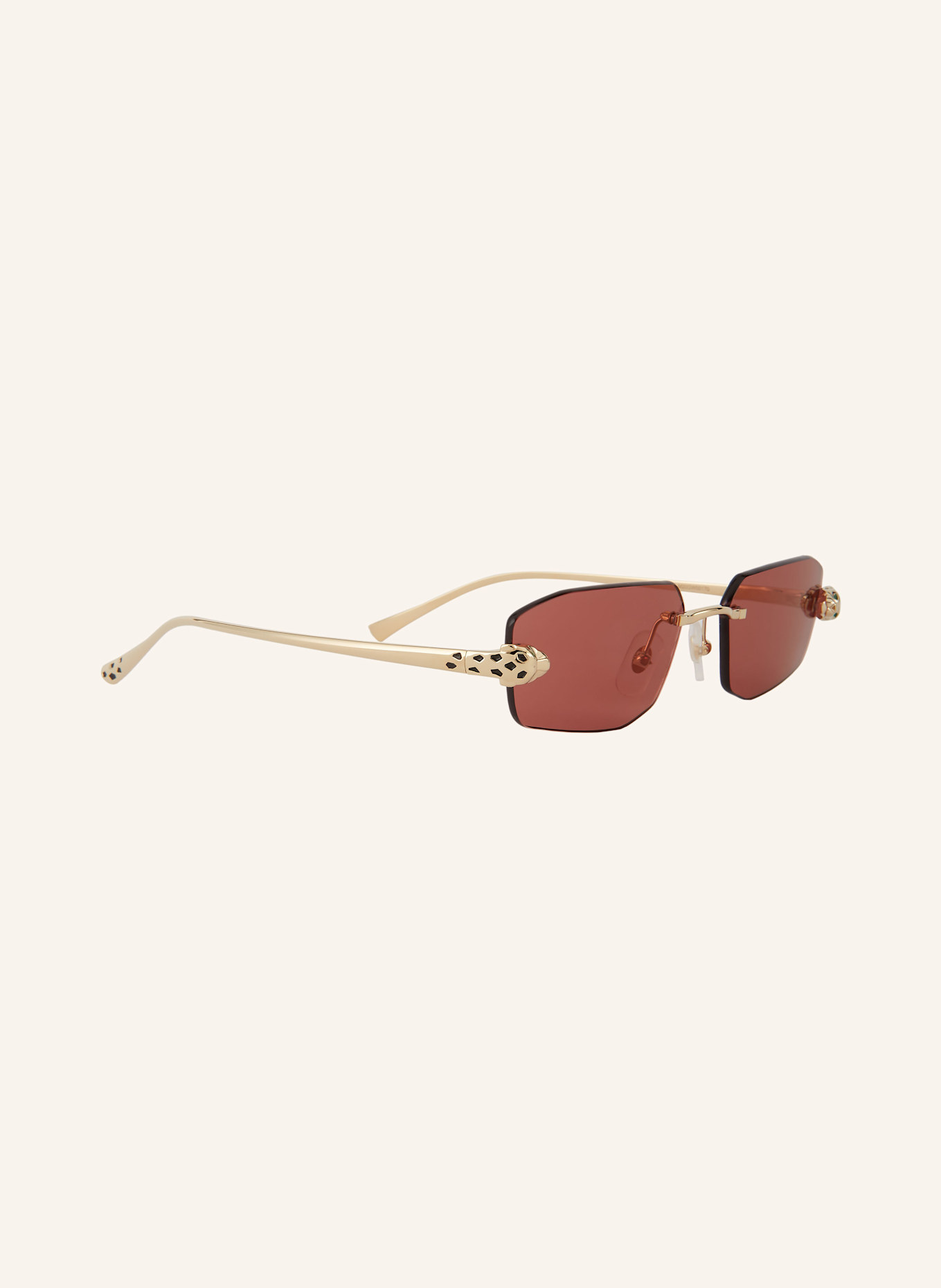 Cartier Sonnenbrille 6L001735: 2300U1 - GOLD/ ROT