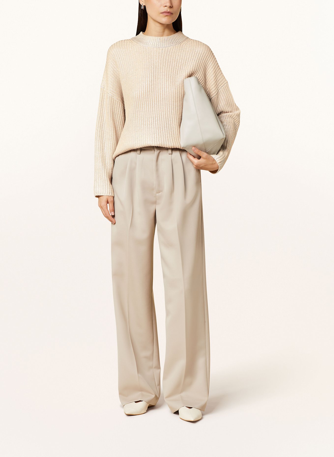 MARC AUREL Pullover: HELLBRAUN
