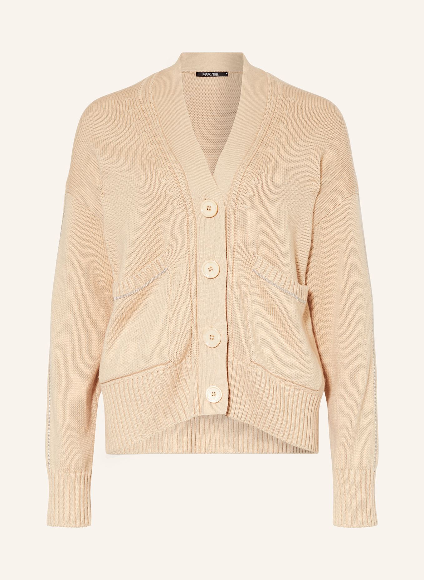 MARC AUREL Cardigan, Color: BEIGE (Image 1)