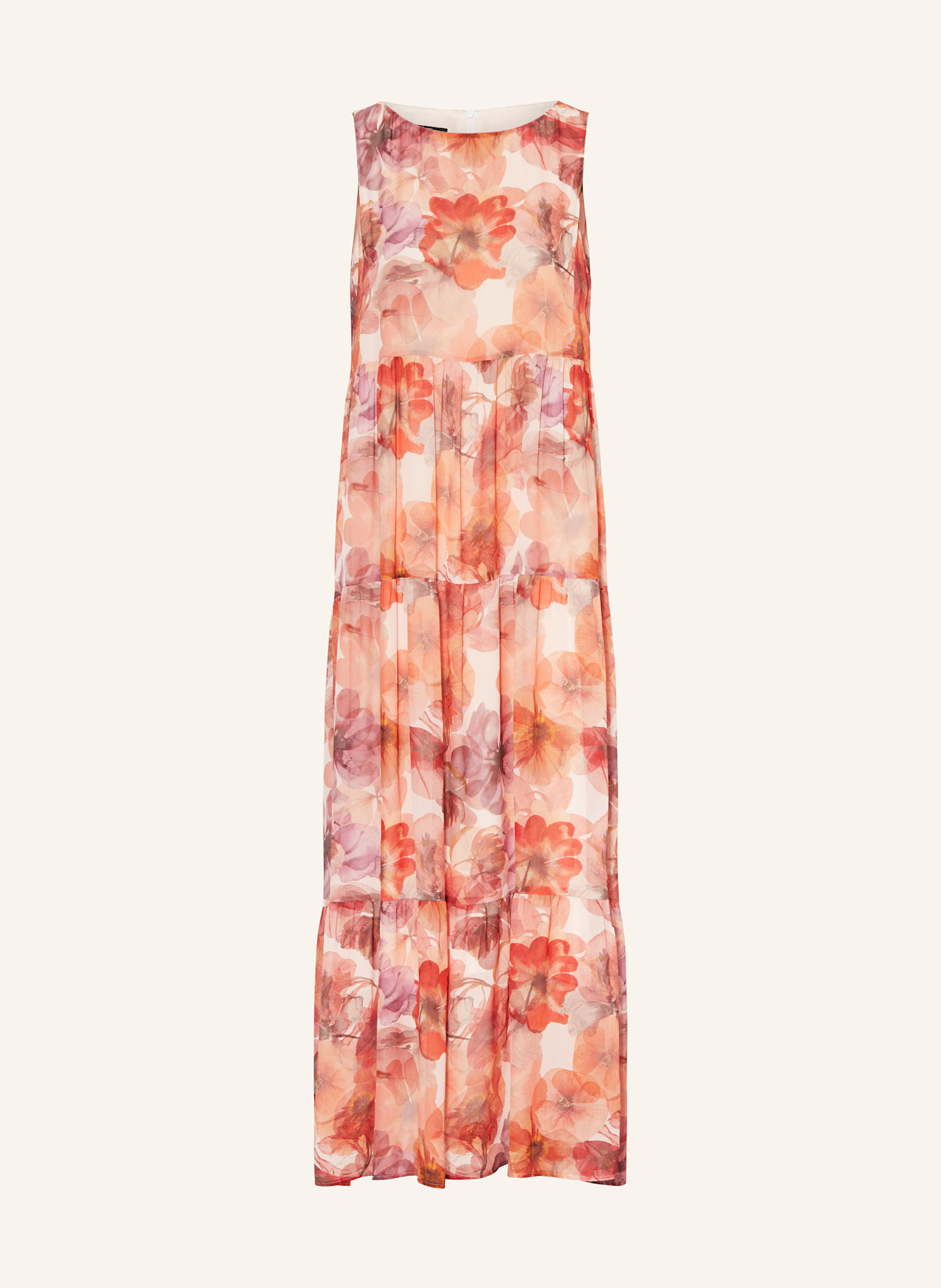 MARC AUREL Kleid: ROT / LILA / ROSÉGOLD