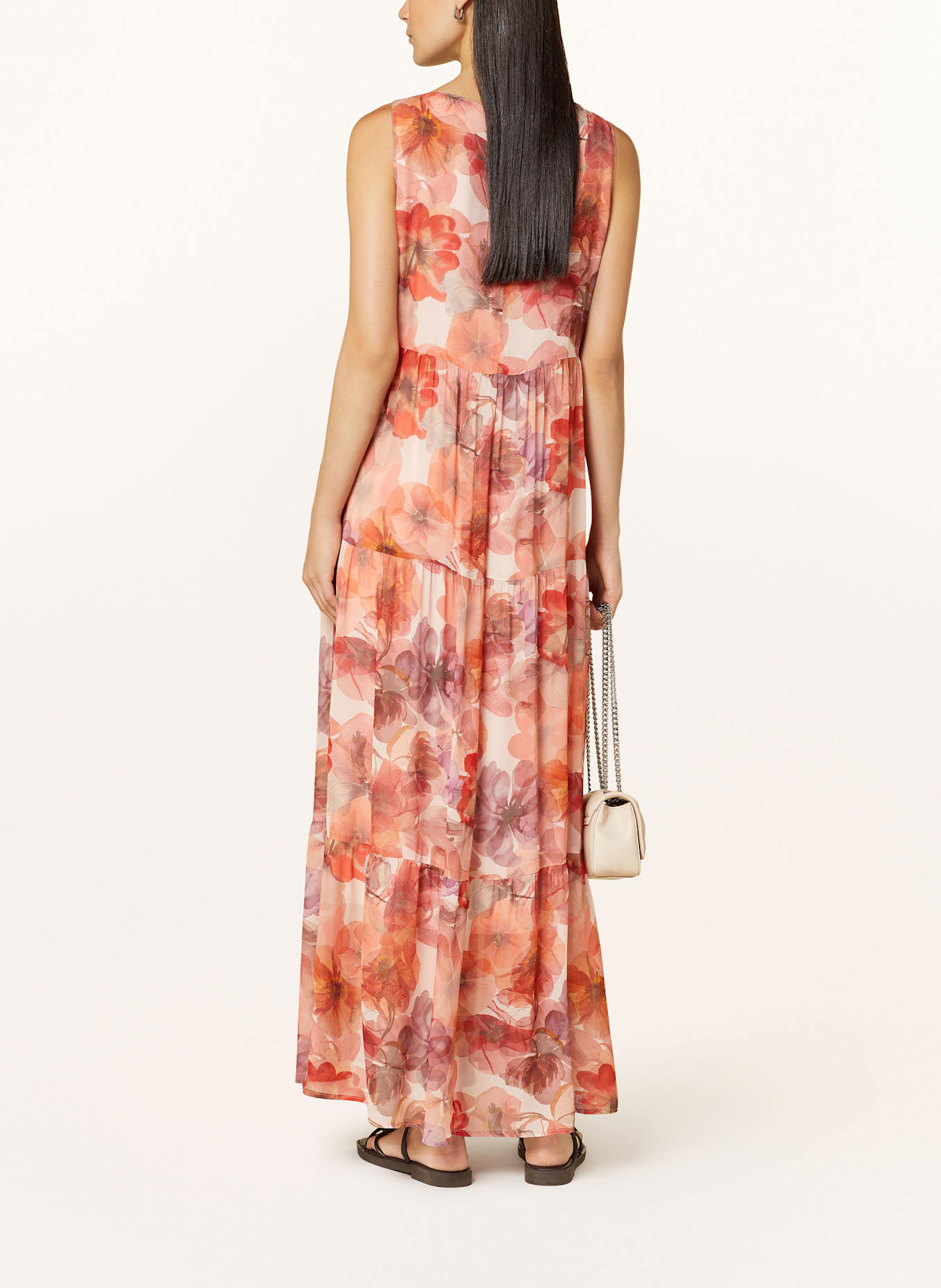 MARC AUREL Kleid: ROT / LILA / ROSÉGOLD