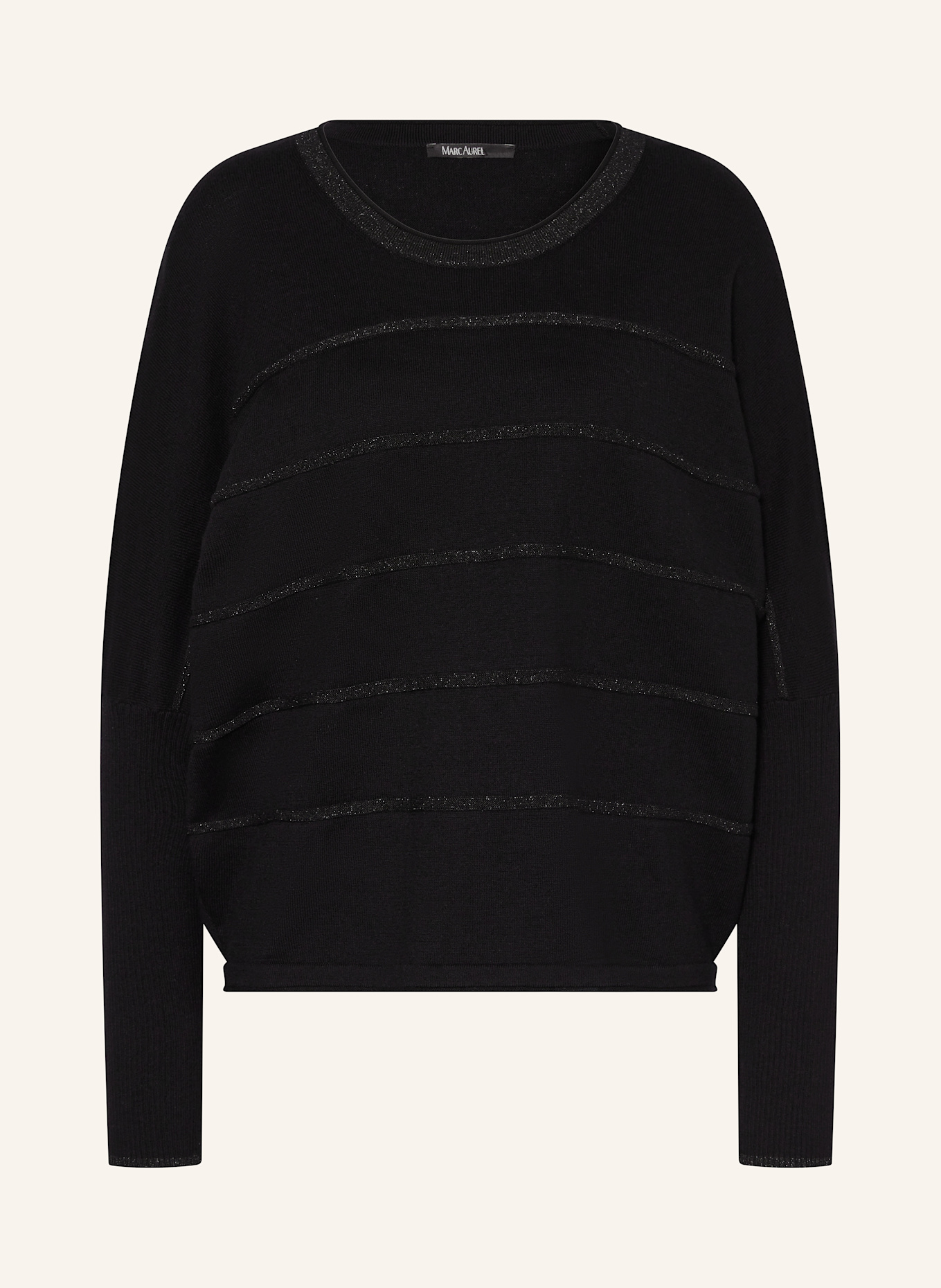 MARC AUREL Pullover mit Glitzergarn: SCHWARZ