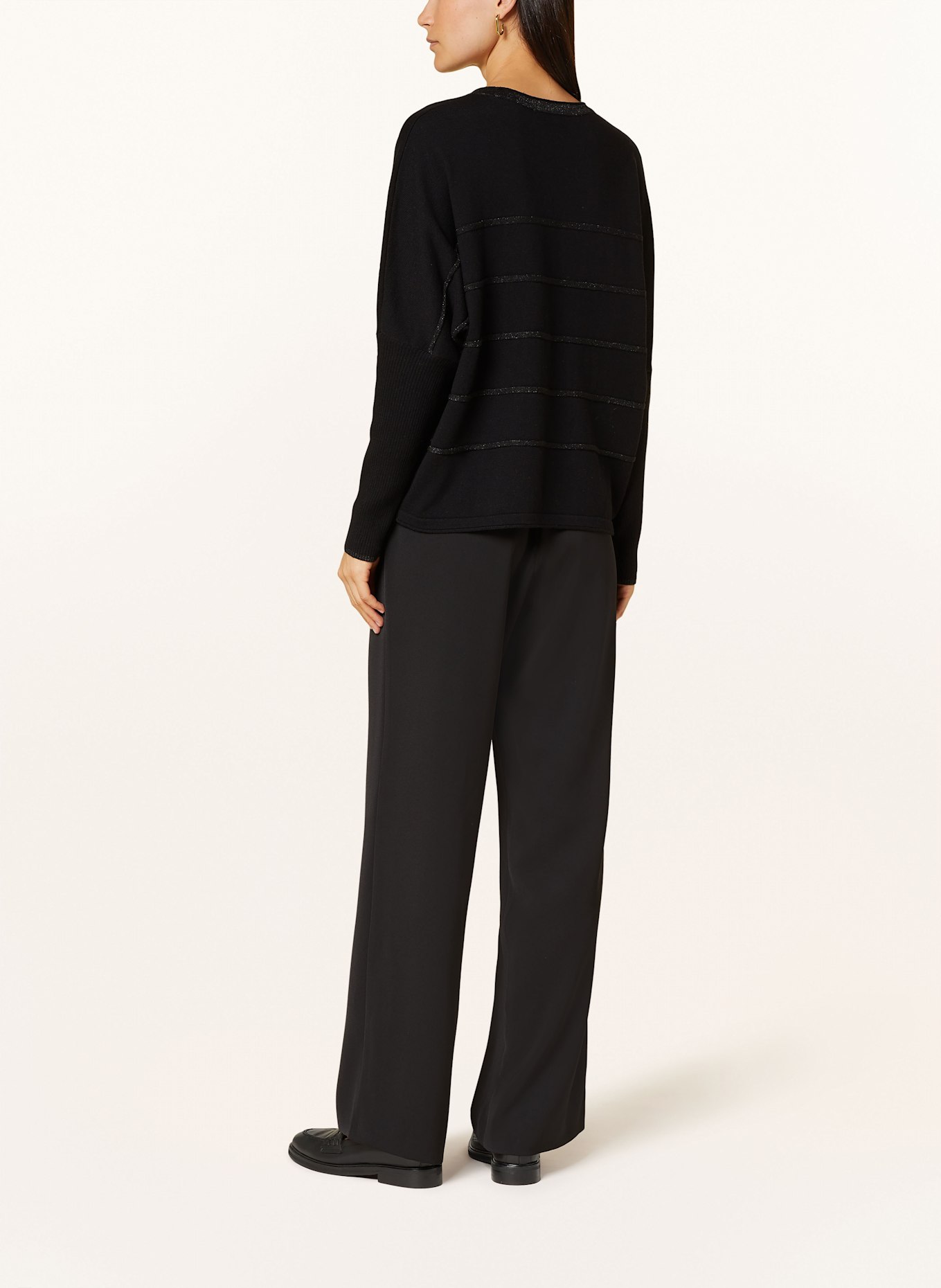 MARC AUREL Pullover mit Glitzergarn: SCHWARZ