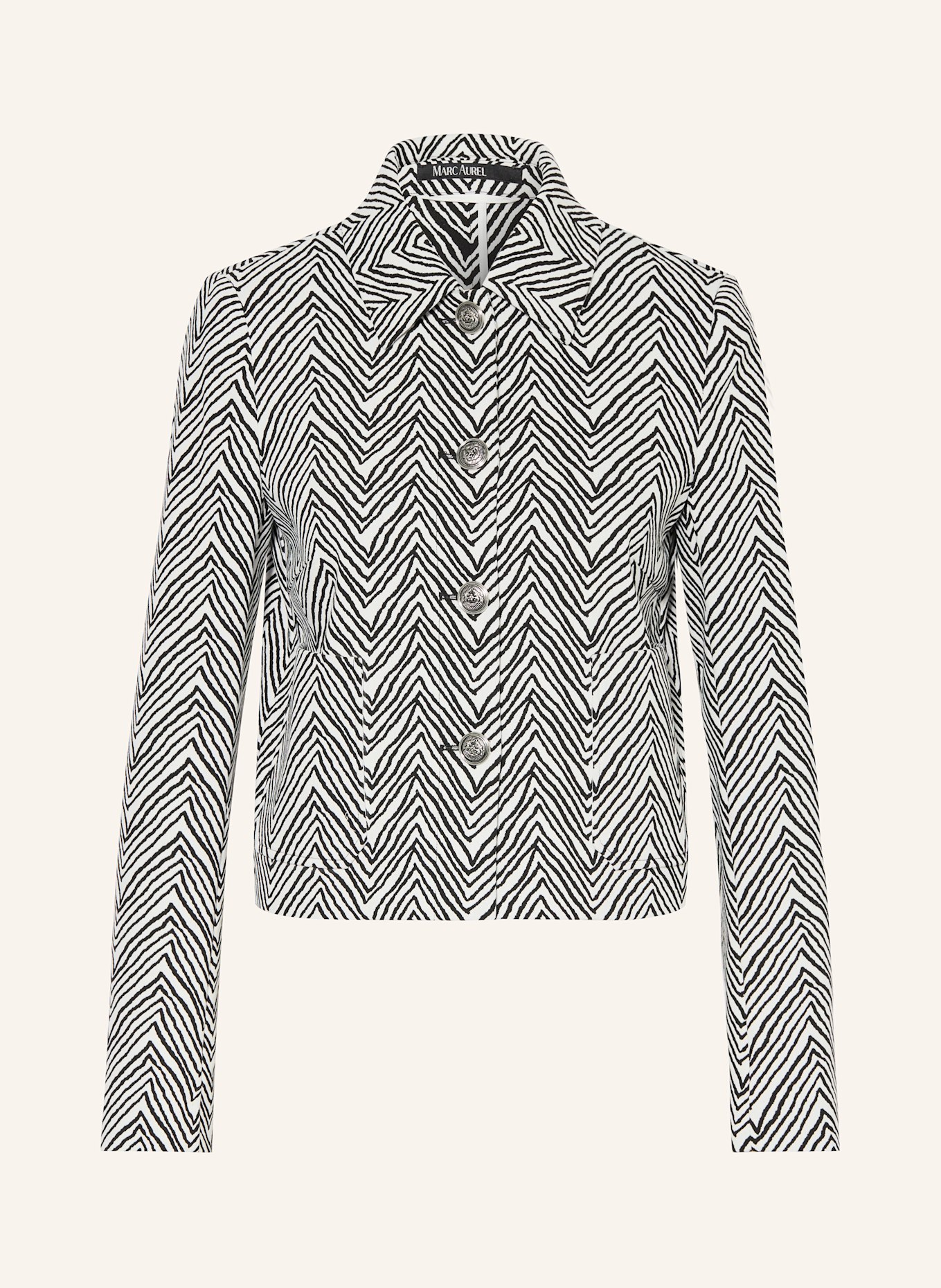 MARC AUREL Jacke: SCHWARZ / WEISS
