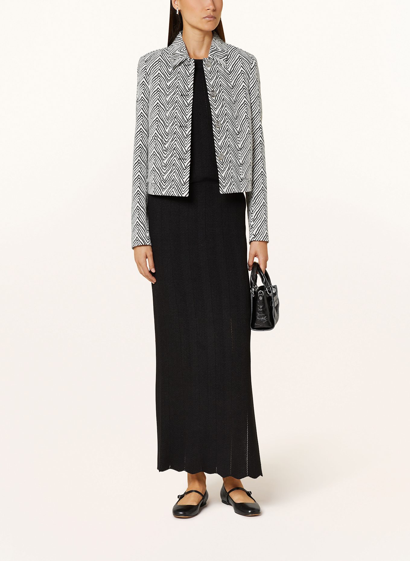 MARC AUREL Jacke: SCHWARZ / WEISS