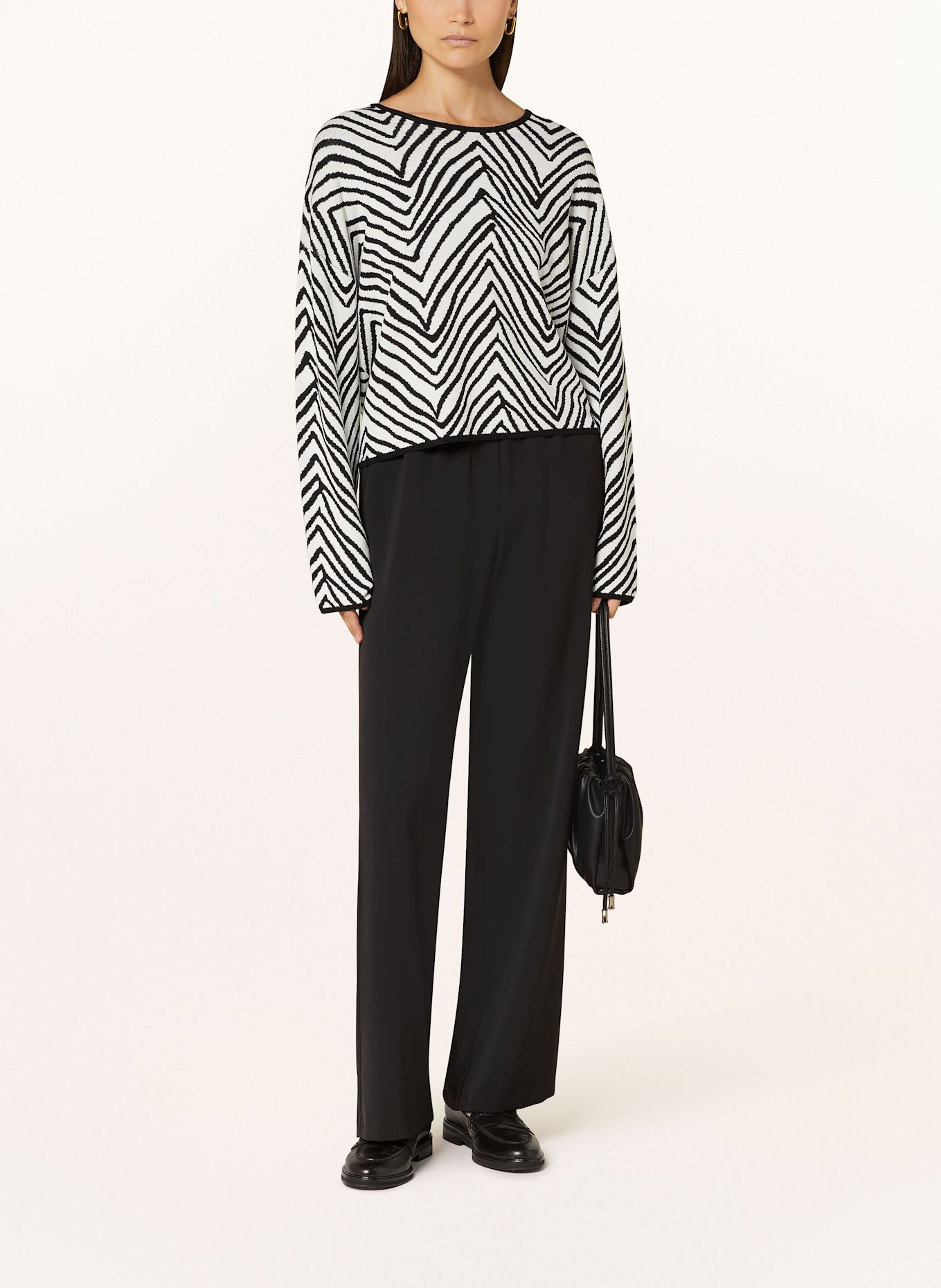 MARC AUREL Marlenehose: SCHWARZ