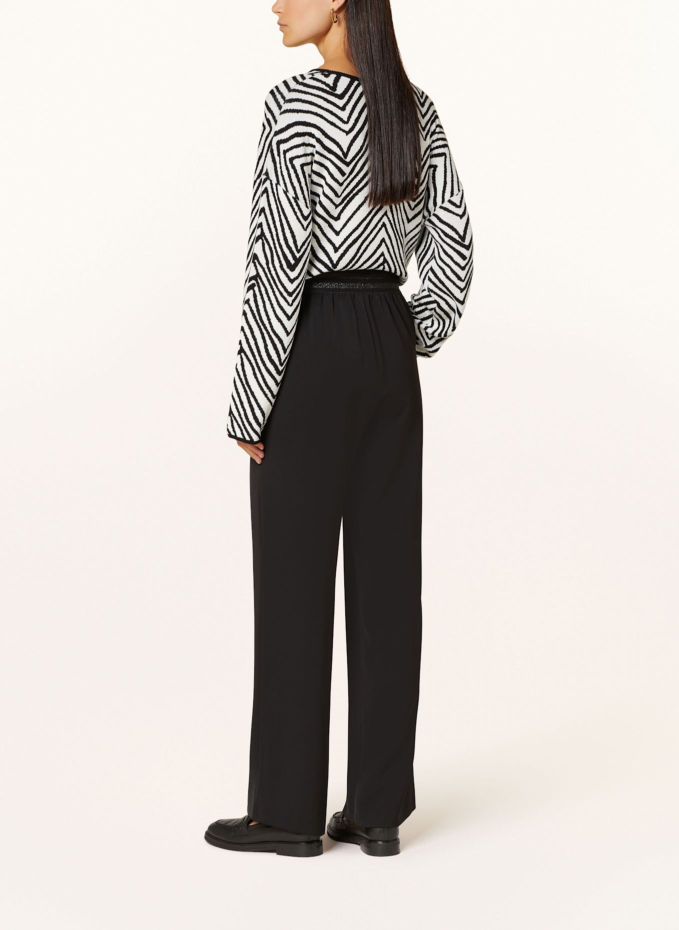 MARC AUREL Marlenehose: SCHWARZ