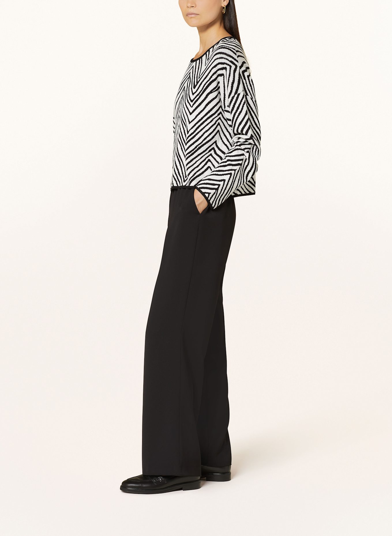 MARC AUREL Marlenehose: SCHWARZ