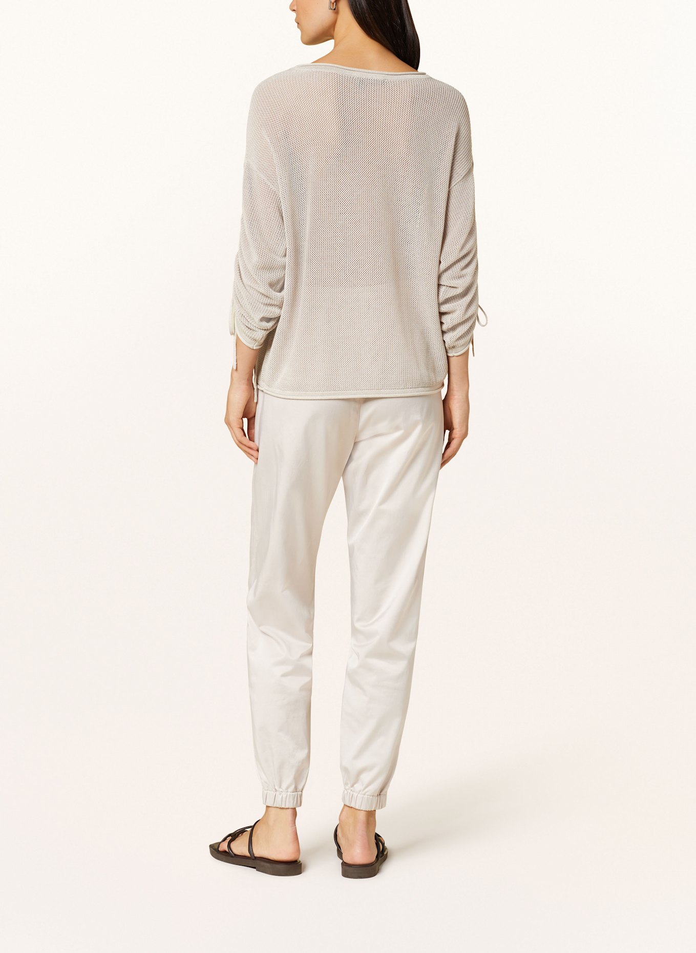 MARC AUREL Pullover mit Glitzergarn: TAUPE