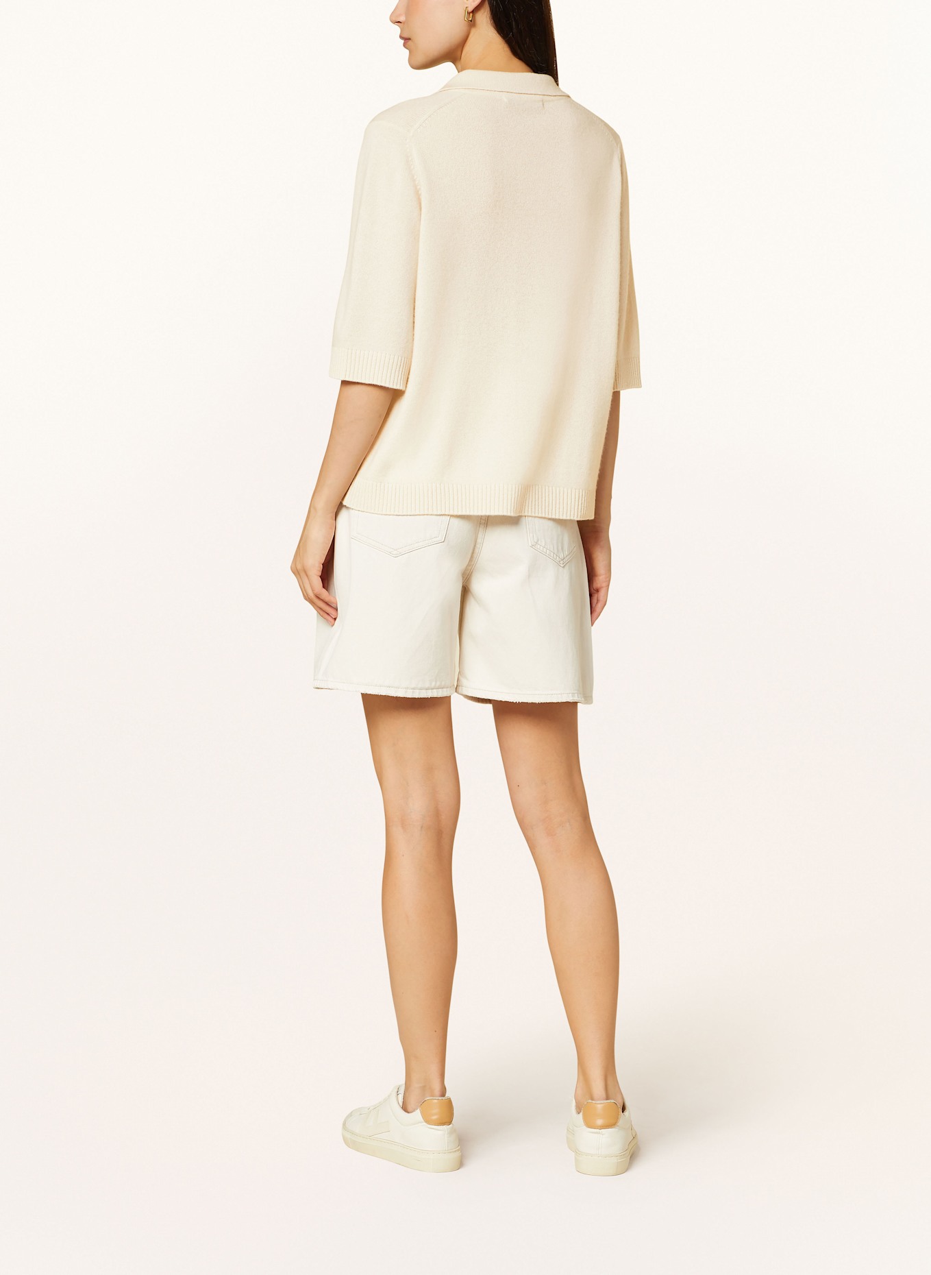 (THE MERCER) N.Y. Strickshirt aus Cashmere: ECRU