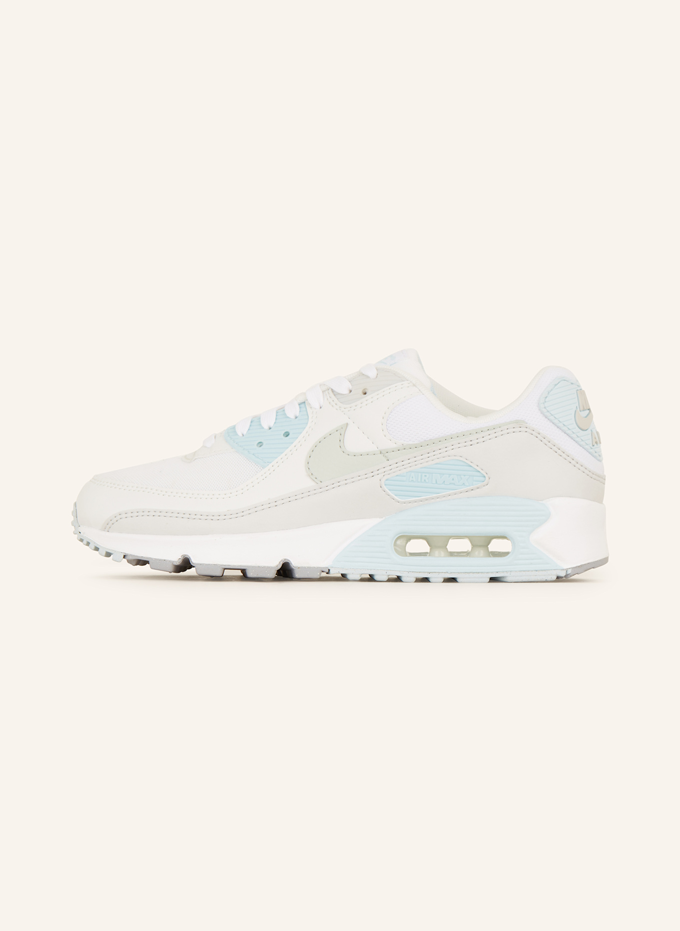 Nike Sneaker AIR MAX 90, Farbe: WEISS/ TÜRKIS/ HELLGRAU (Bild 4)