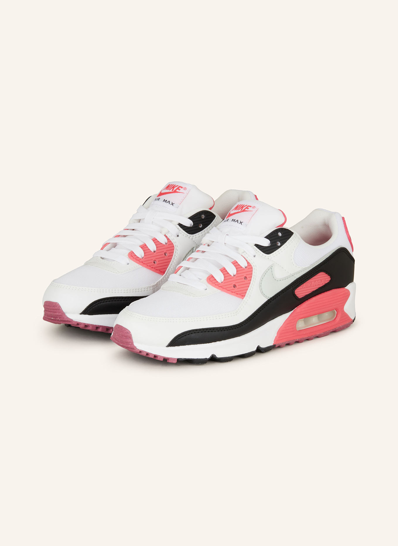 Nike Sneaker AIR MAX 90 in weiss schwarz neonpink