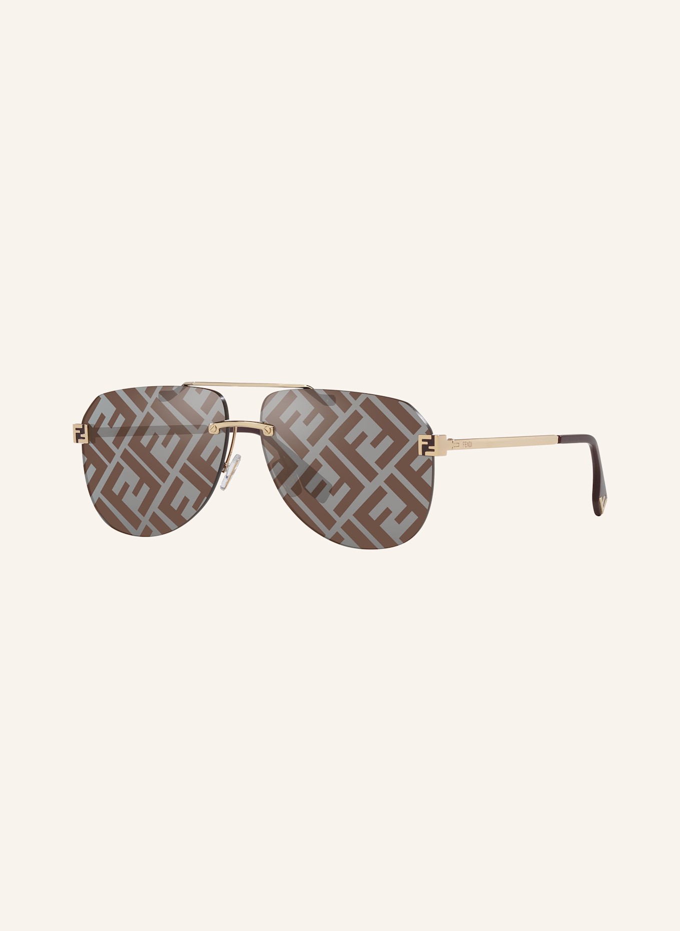 FENDI Solbriller FN000745: 2300D1 - GULD/BRUN