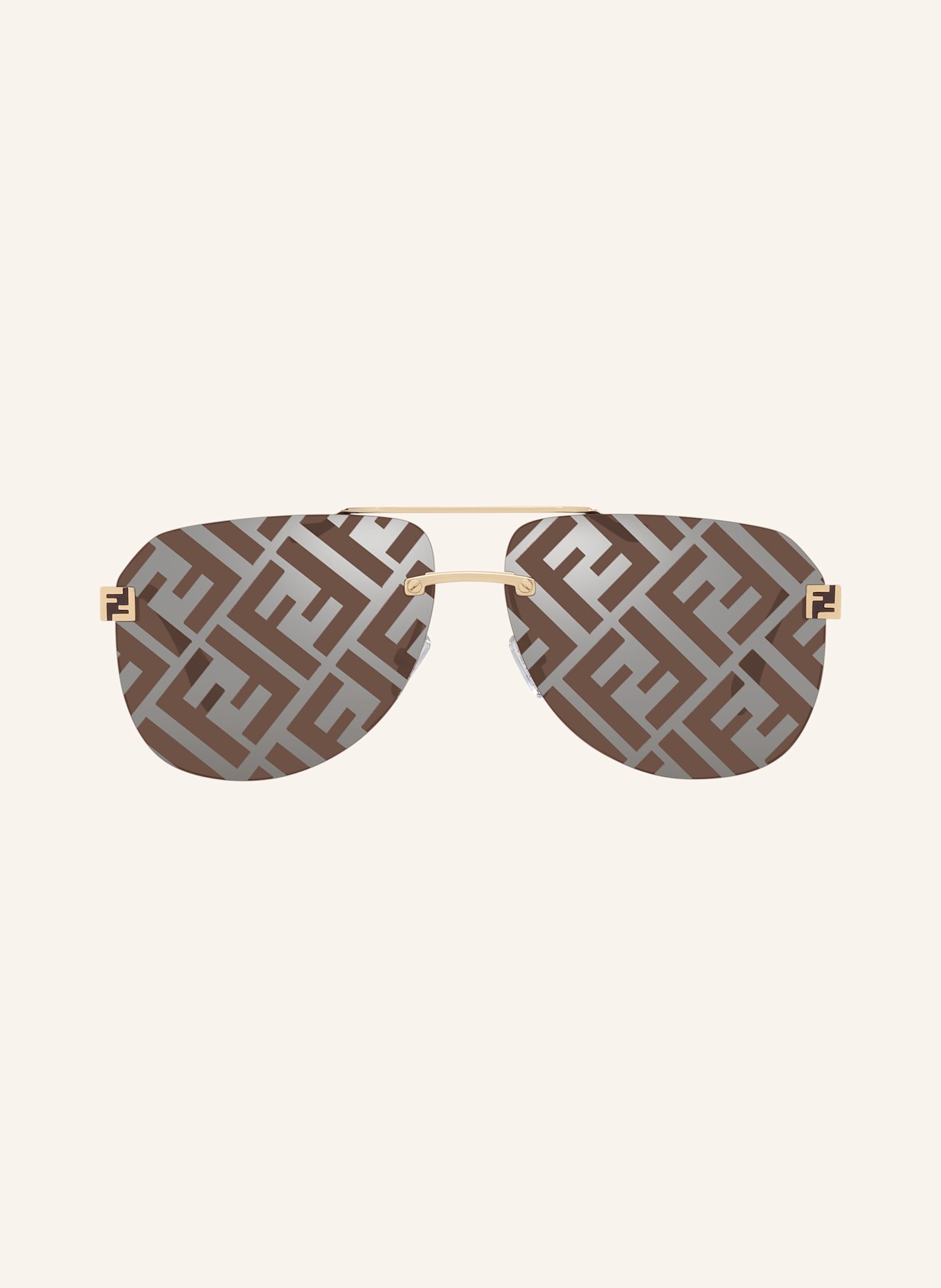 FENDI Solbriller FN000745: 2300D1 - GULD/BRUN