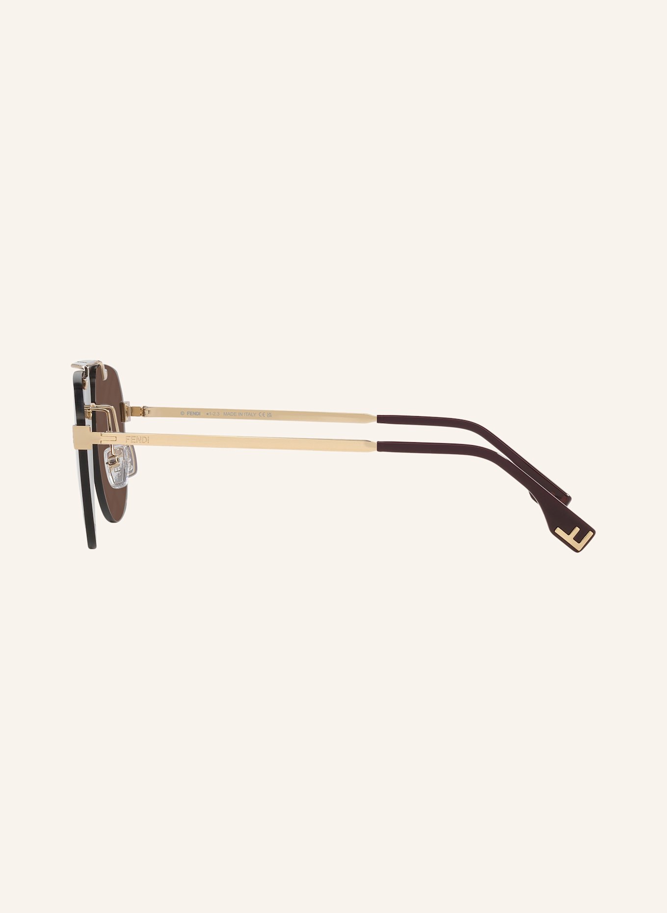 FENDI Solbriller FN000745: 2300D1 - GULD/BRUN