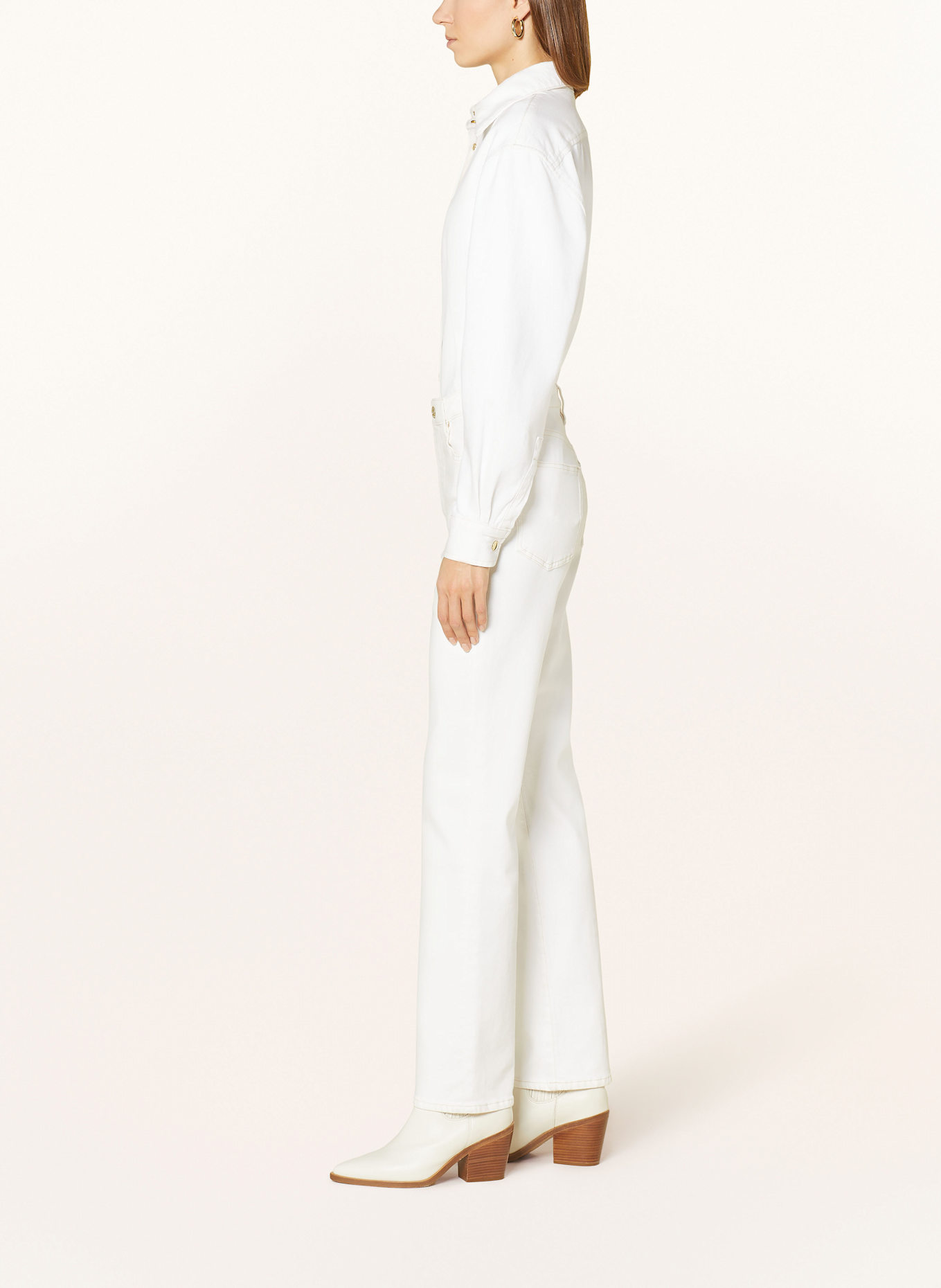 FRAME Bootcut jeans THE RULER, Color: metallic-effect tie-fastening shorts (Image 4)