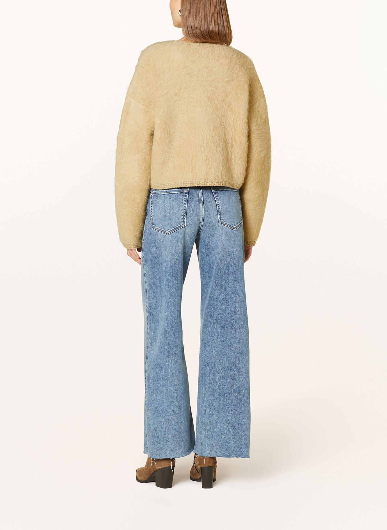 FRAME Cardigan with cashmere: LIGHT BROWN