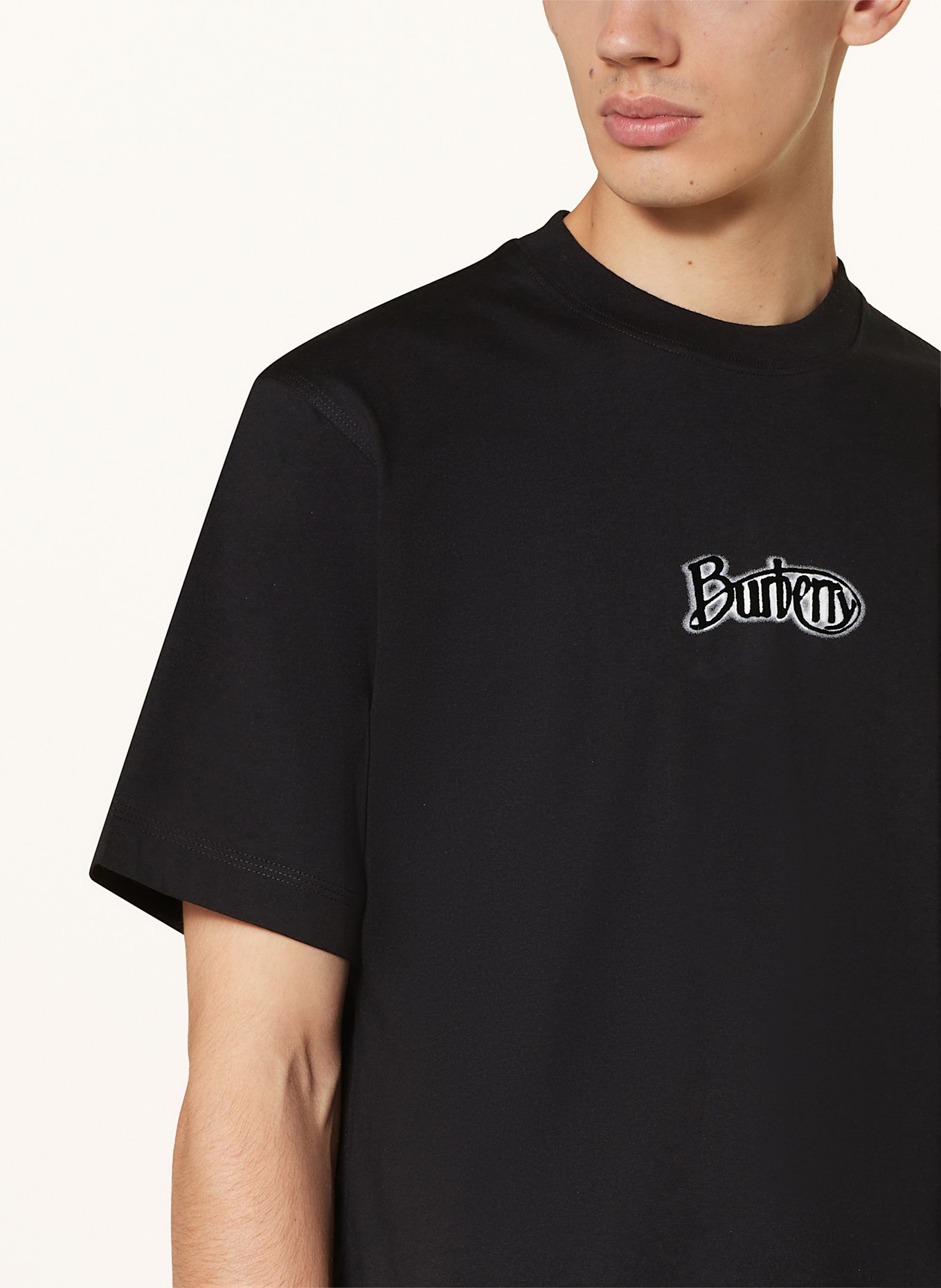 BURBERRY T-shirt: CZARNY