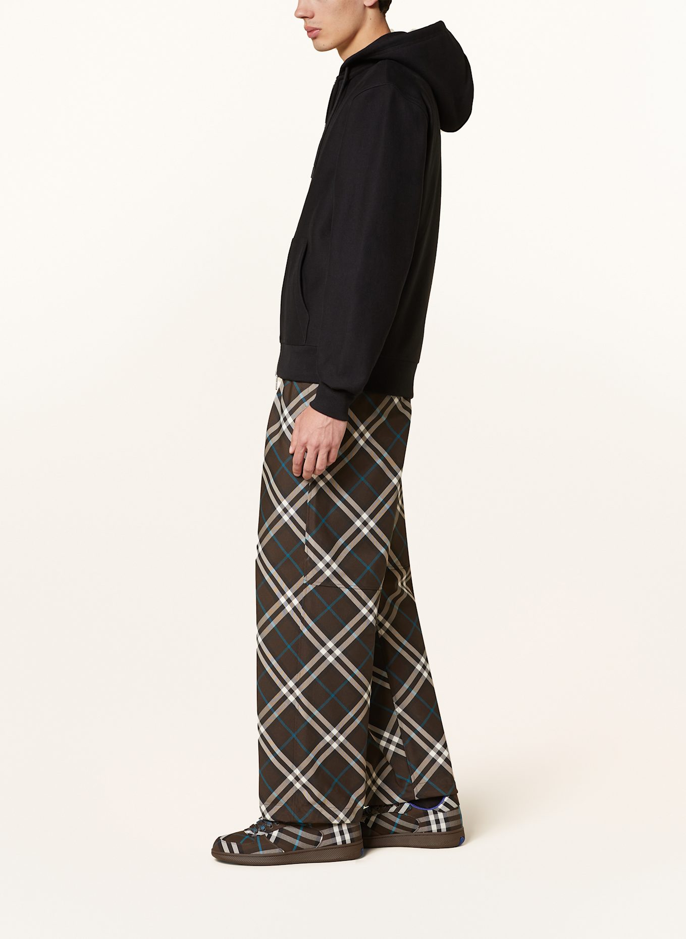 BURBERRY Bluza rozpinana: CZARNY