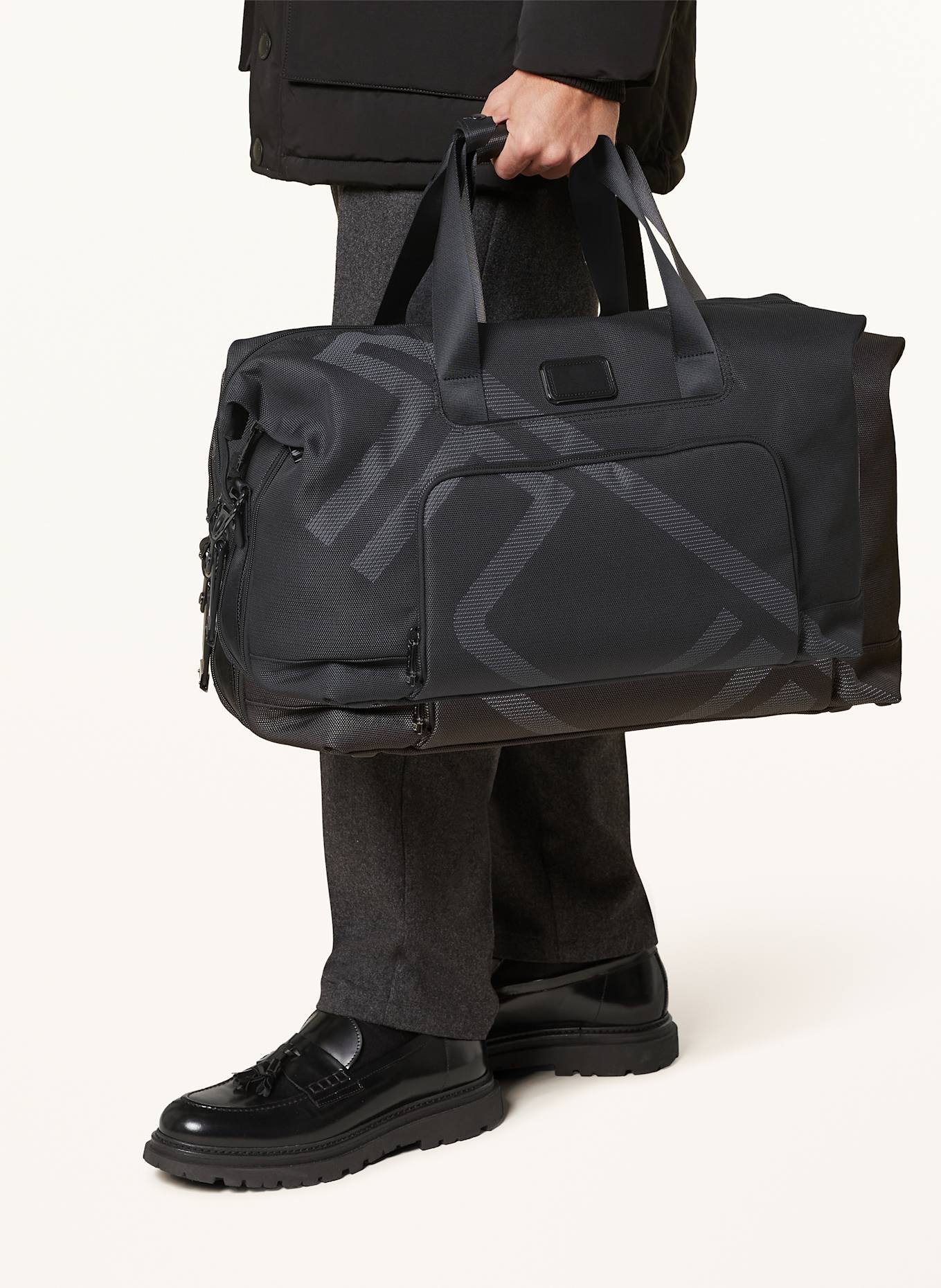 TUMI ALPHA DOUBLE EXPANSION TRAVEL travel bag, Color: BLACK/ GRAY (Image 6)