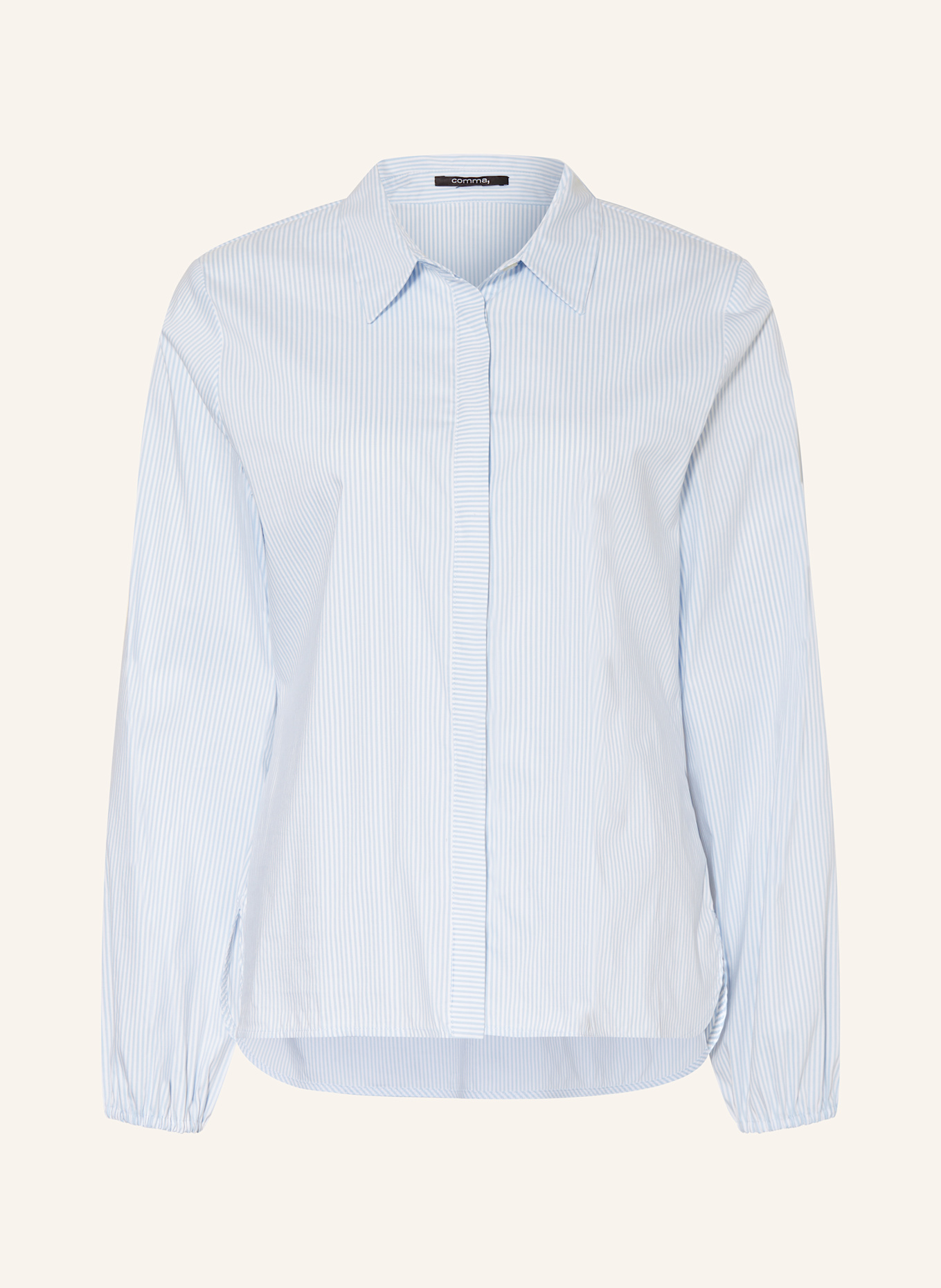 comma Hemdbluse: HELLBLAU / WEISS