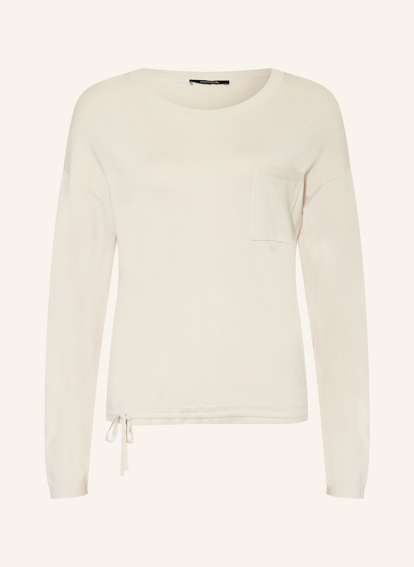 comma Pullover: HELLBRAUN