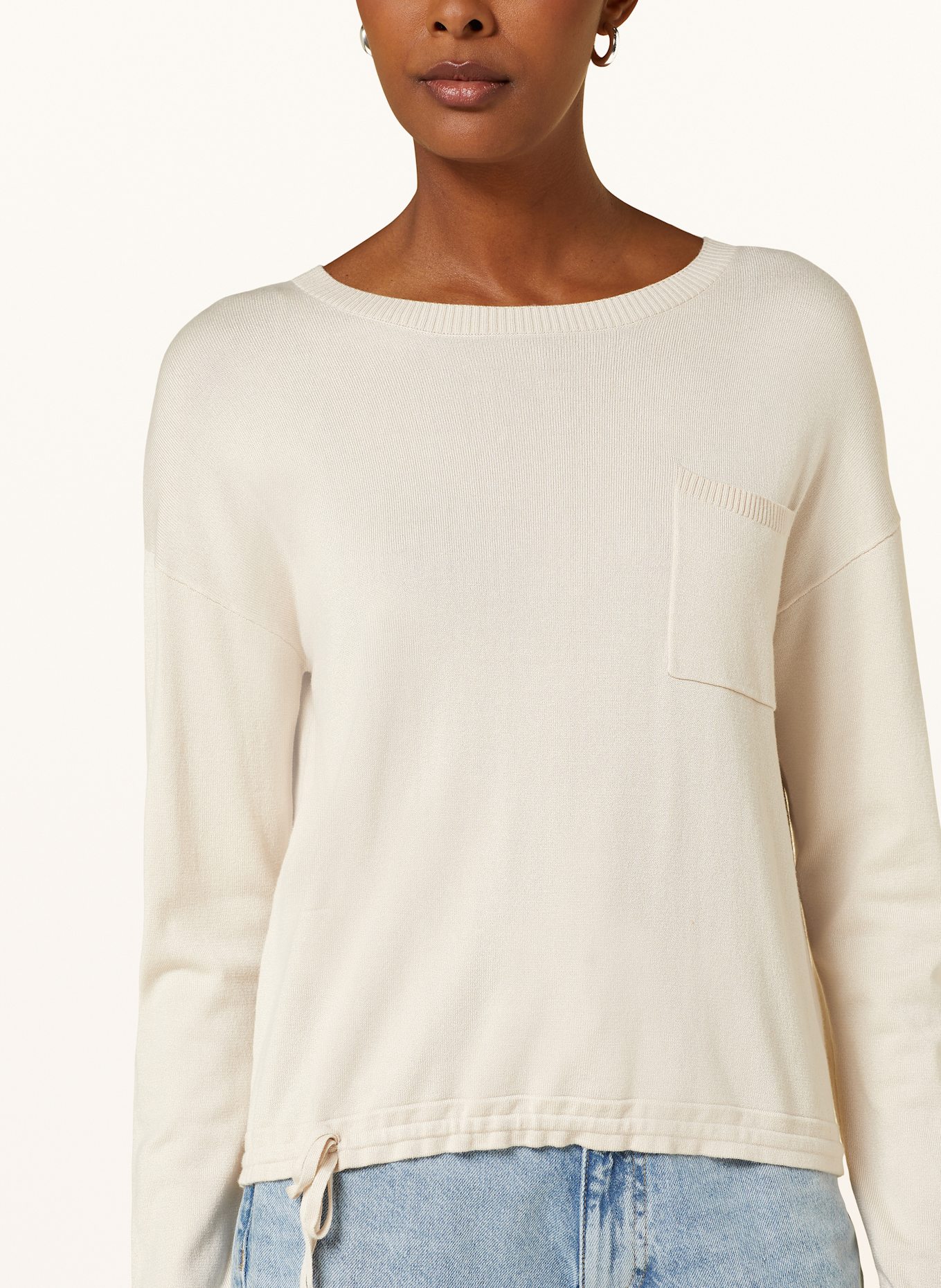 comma Pullover: HELLBRAUN