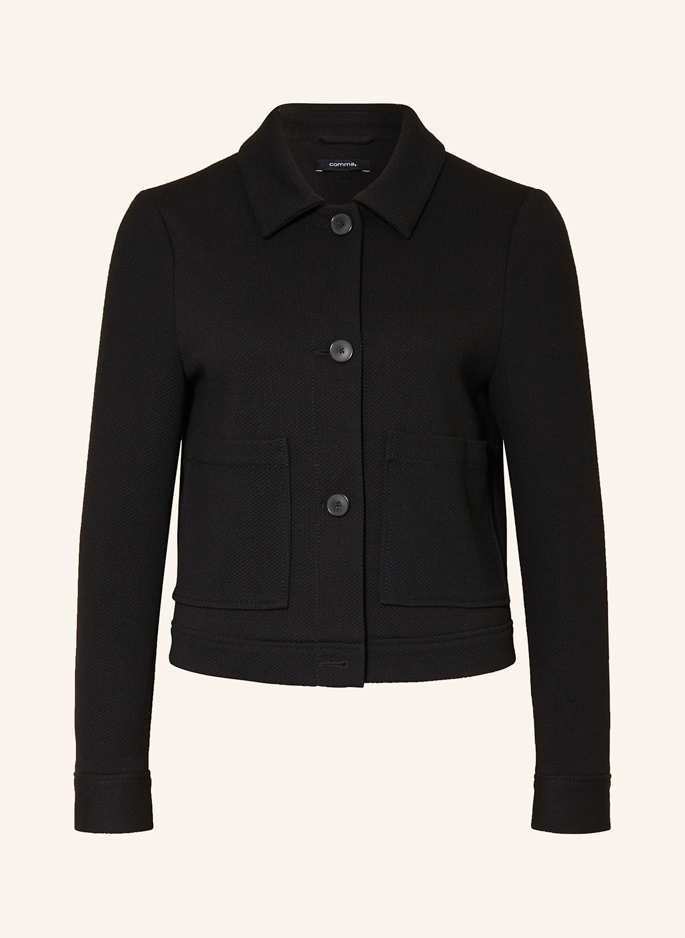 comma Kastenjacke, Farbe: SCHWARZ (Bild 1)