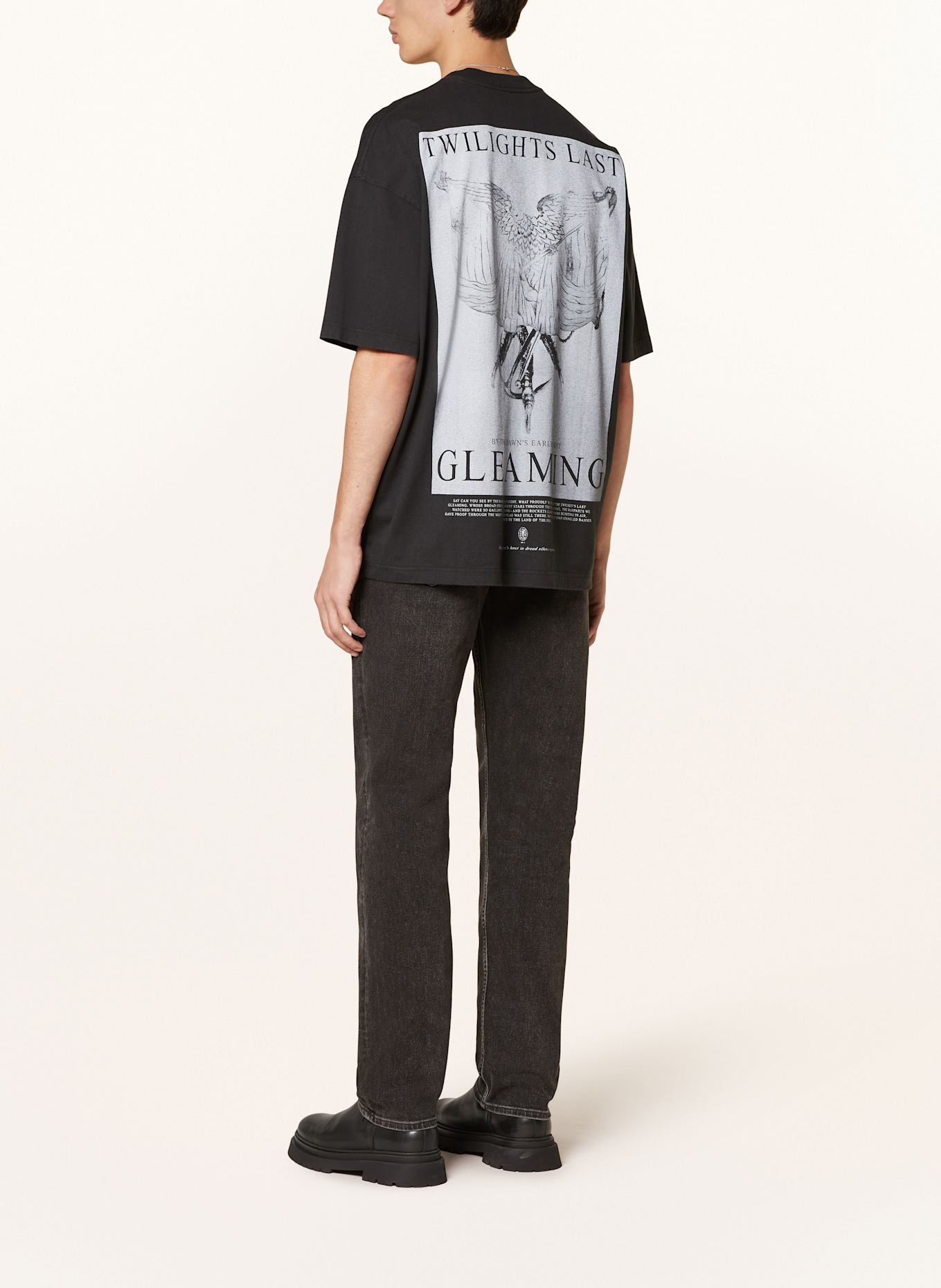 ALLSAINTS T-shirt TWILIGHT, Color: BLACK (Image 2)