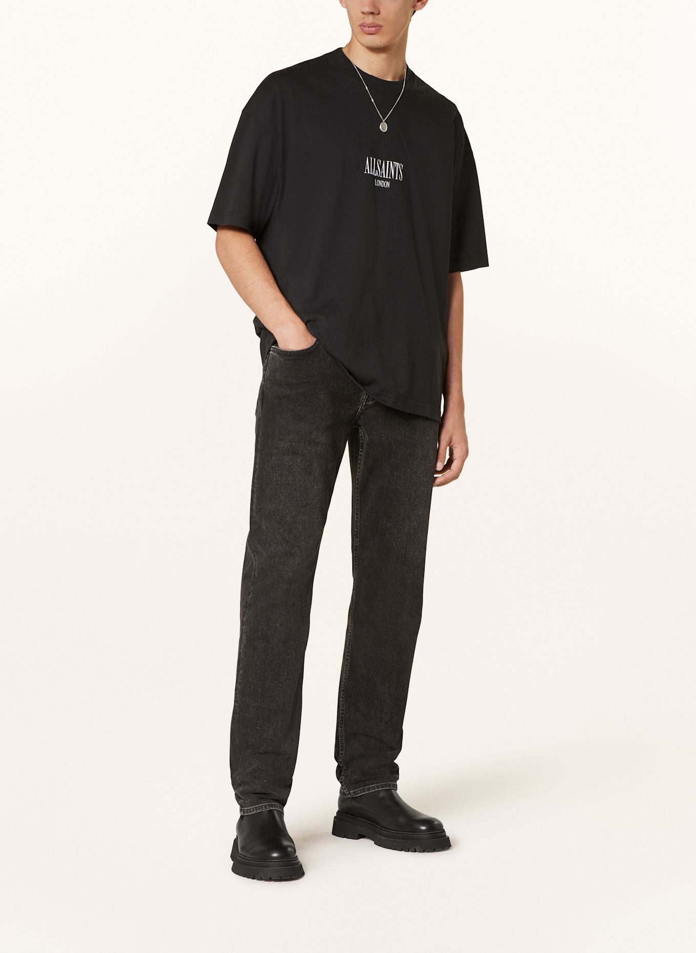 ALLSAINTS T-shirt TWILIGHT, Color: BLACK (Image 3)