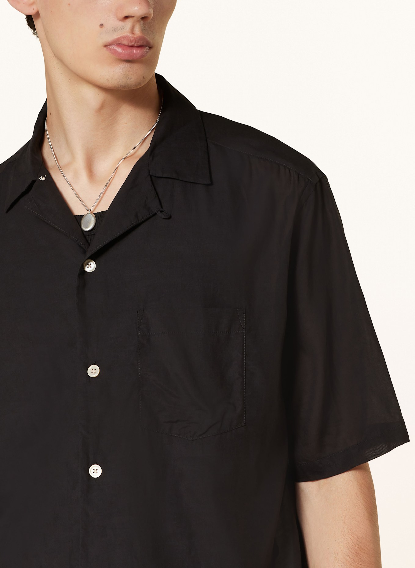 ALLSAINTS Resort shirt FORGE Relaxed Fit, Color: BLACK (Image 4)