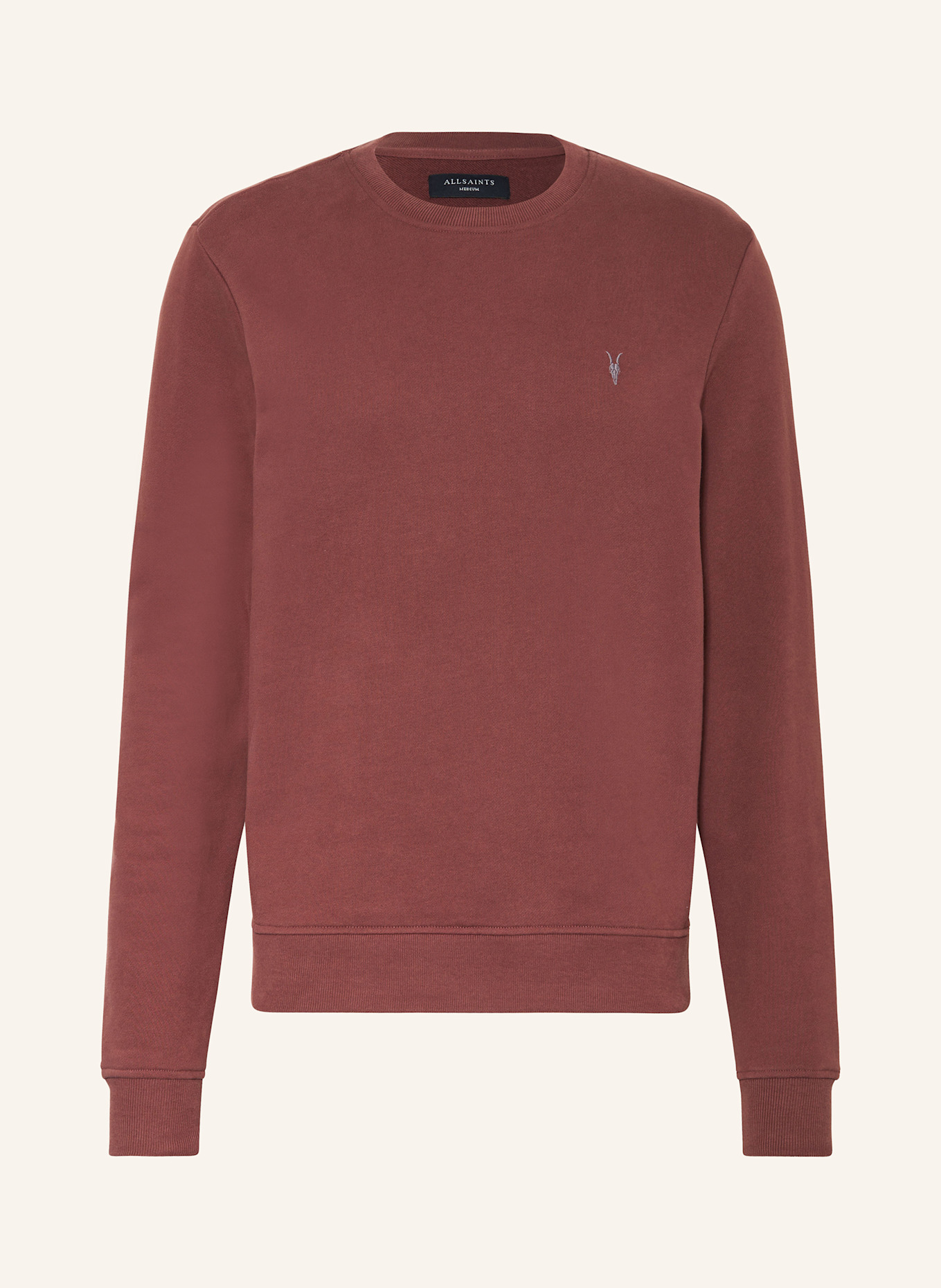 ALLSAINTS RAVEN CREW sweatshirt in dusky pink