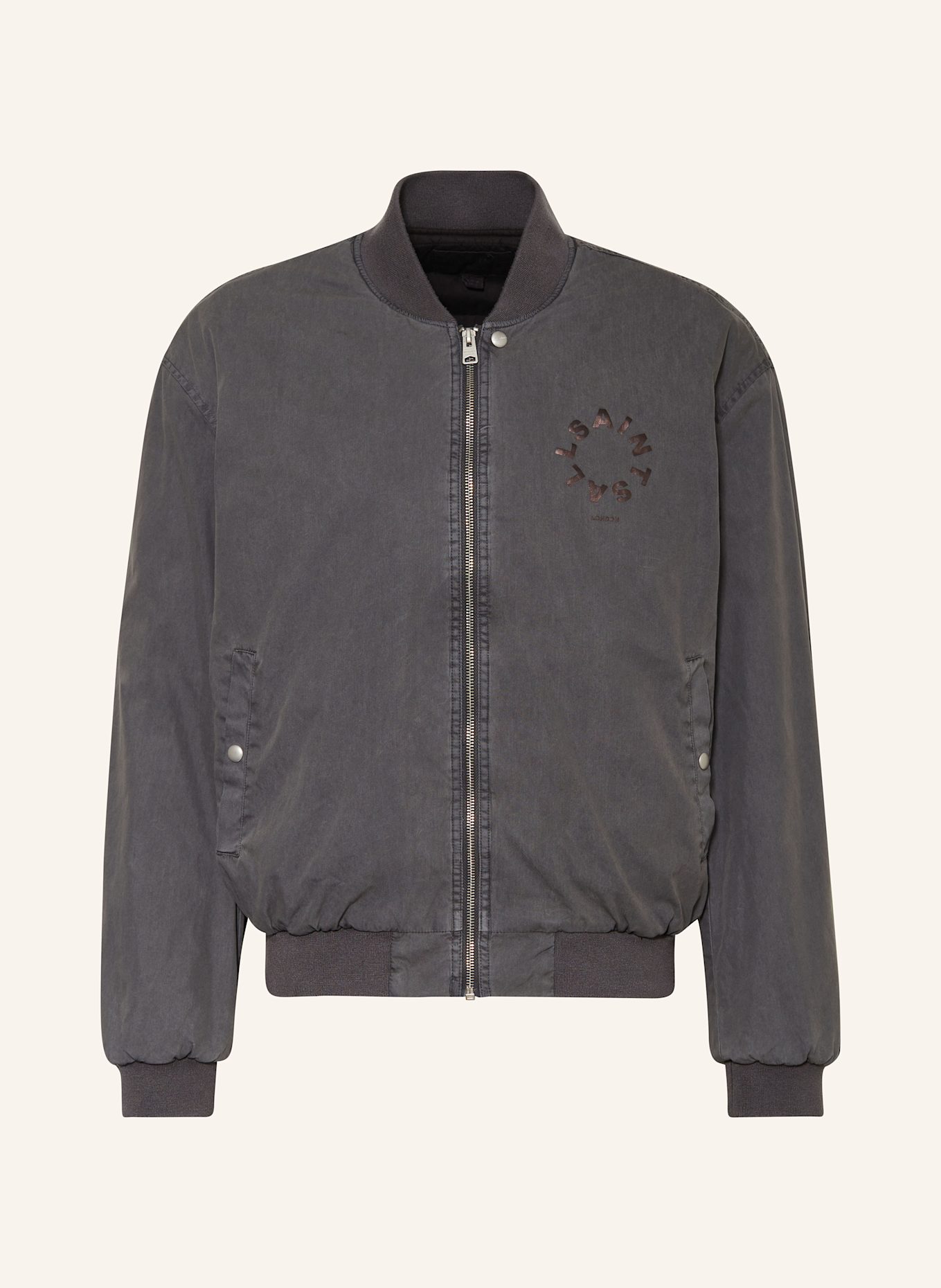 ALLSAINTS TIERRA PADDED bomber jacket, Color: TAUPE (Image 1)