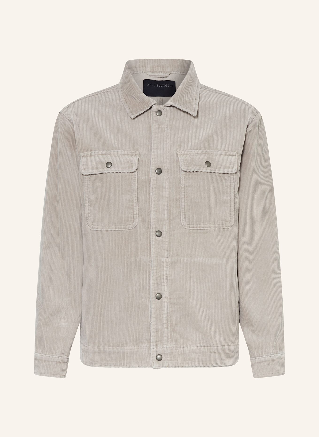 ALLSAINTS CASTLEFORD corduroy jacket, Color: LIGHT GRAY (Image 1)