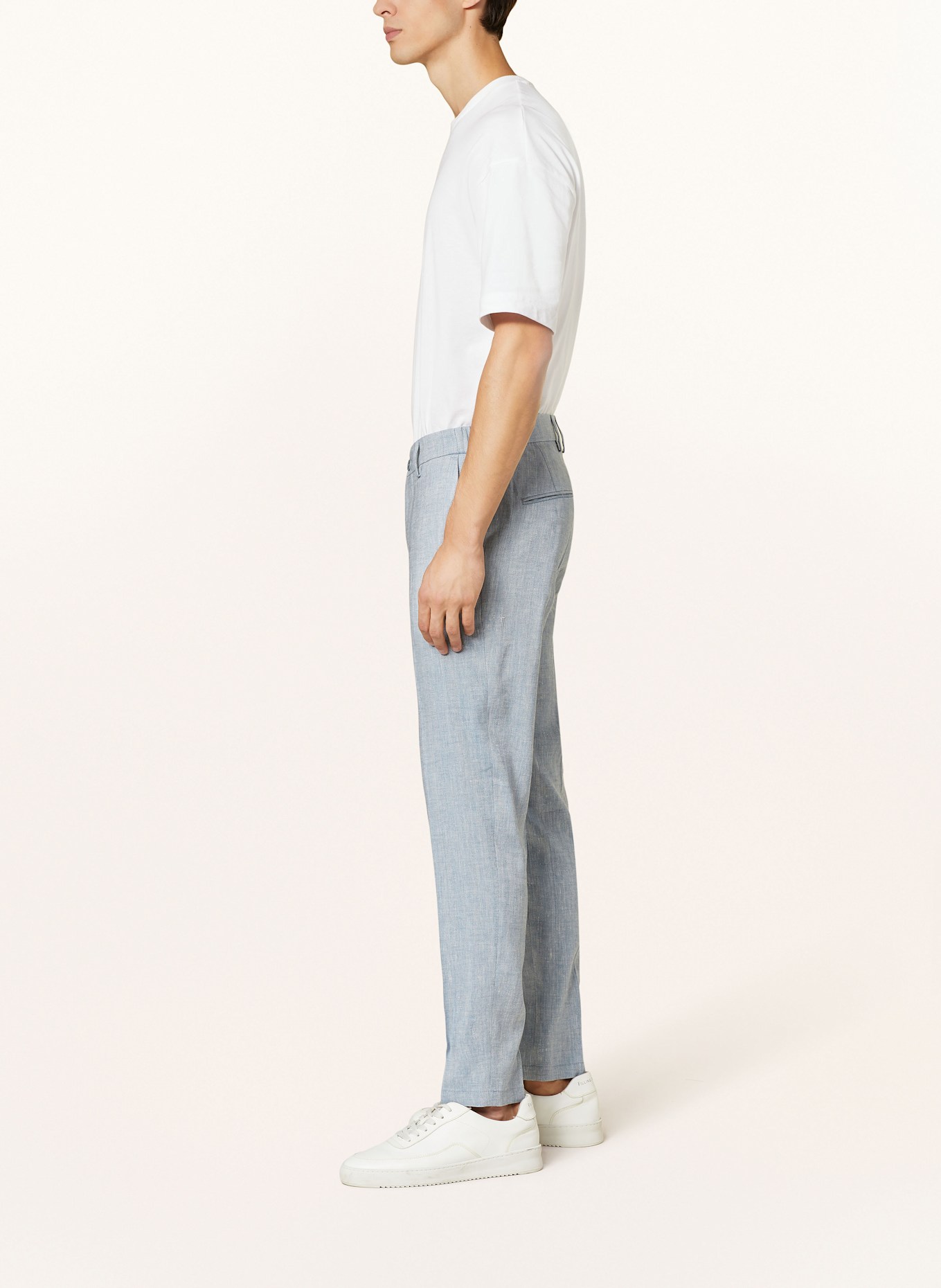 DRYKORN Anzughose AJEND Extra Slim Fit mit Leinen: 3407 blau