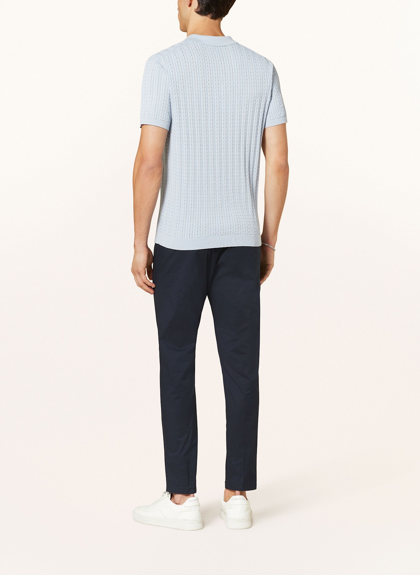 DRYKORN Strick-Poloshirt TRITON Regular Fit: HELLBLAU