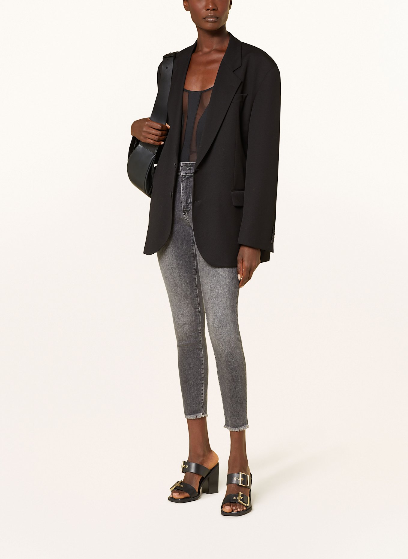 ALLSAINTS Skinny jeans MILLER PUSH UP: GRAY