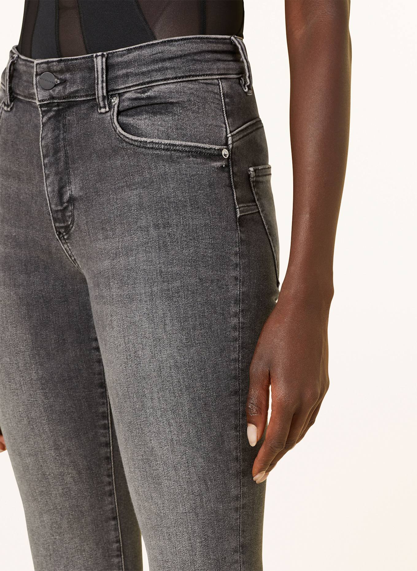 ALLSAINTS Skinny jeans MILLER PUSH UP: GRAY