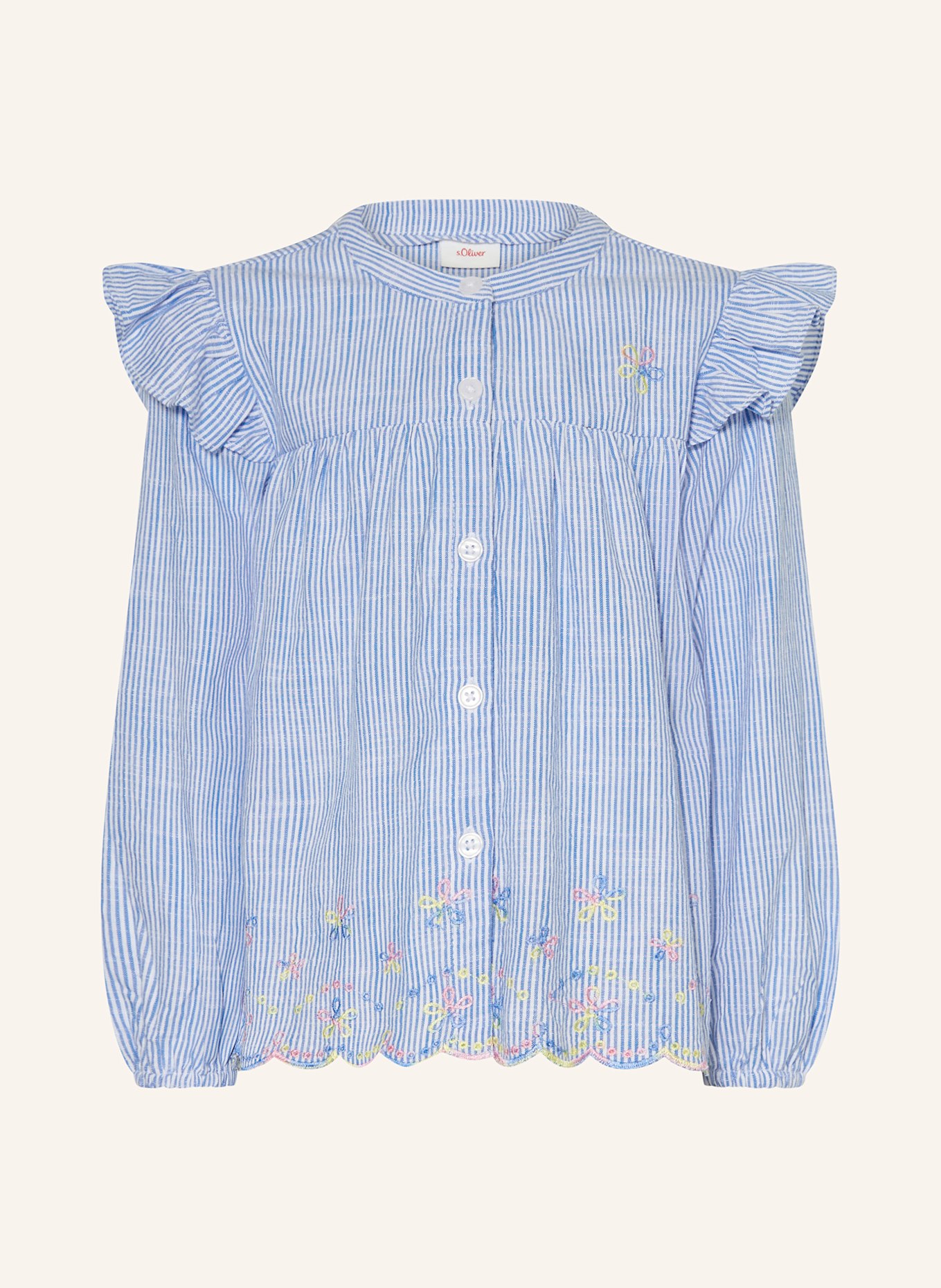 s.Oliver RED Halenka: TMAVĚ MODRÁ / BÍLÁ