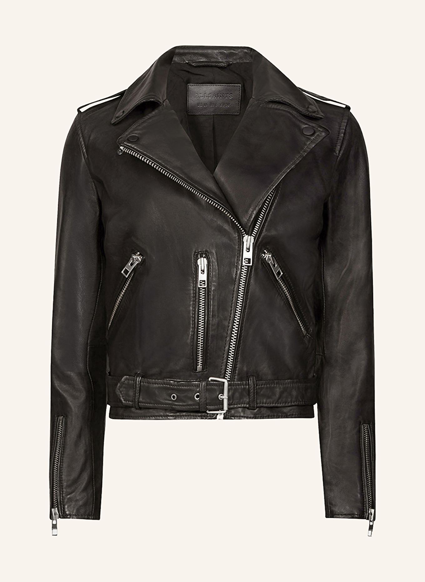 Allsaints black leather jacket 2025