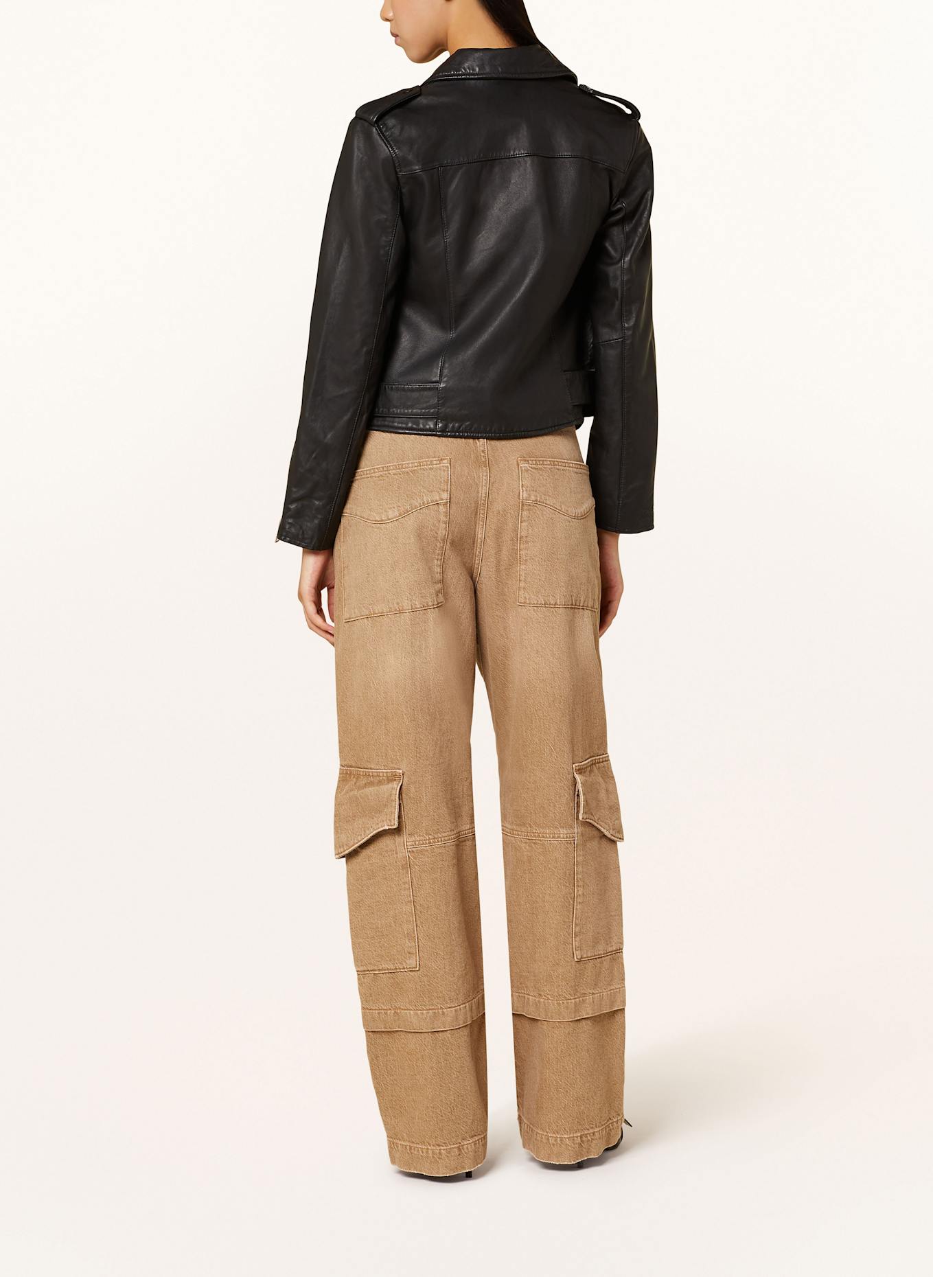 ALLSAINTS Lederjacke BALFERN: SCHWARZ